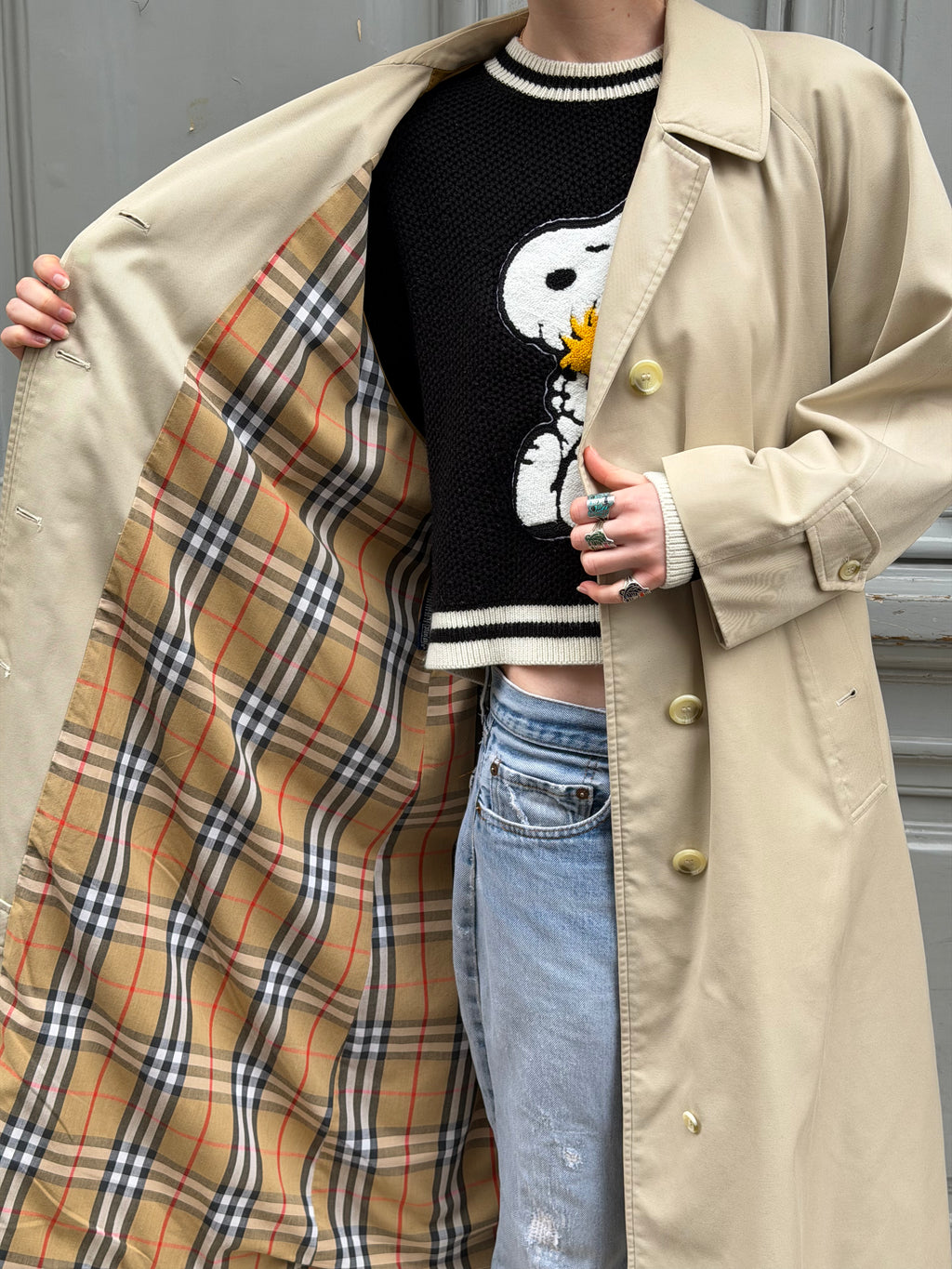 Trench Burberry beige clair