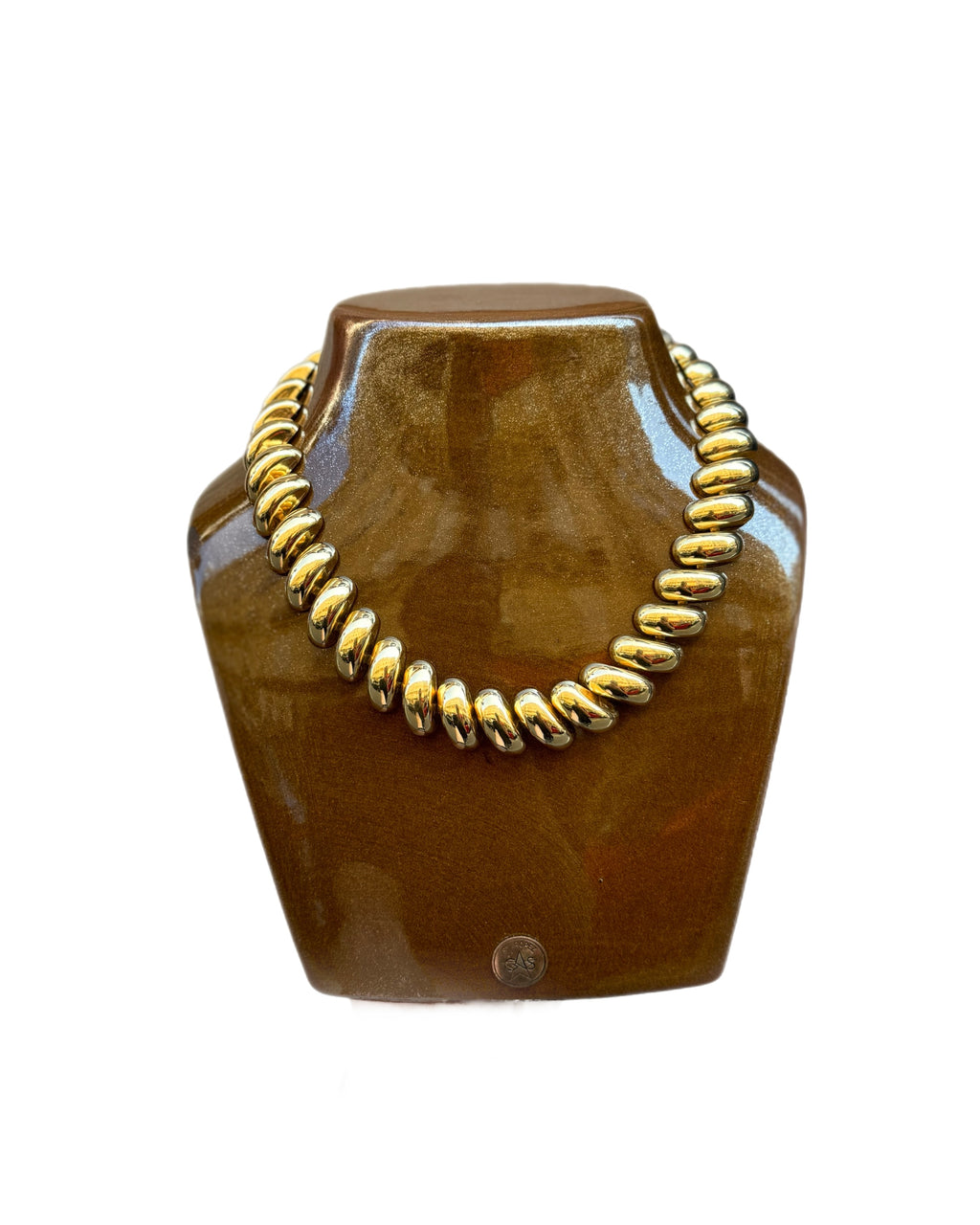 Collier à maillons doré Napier