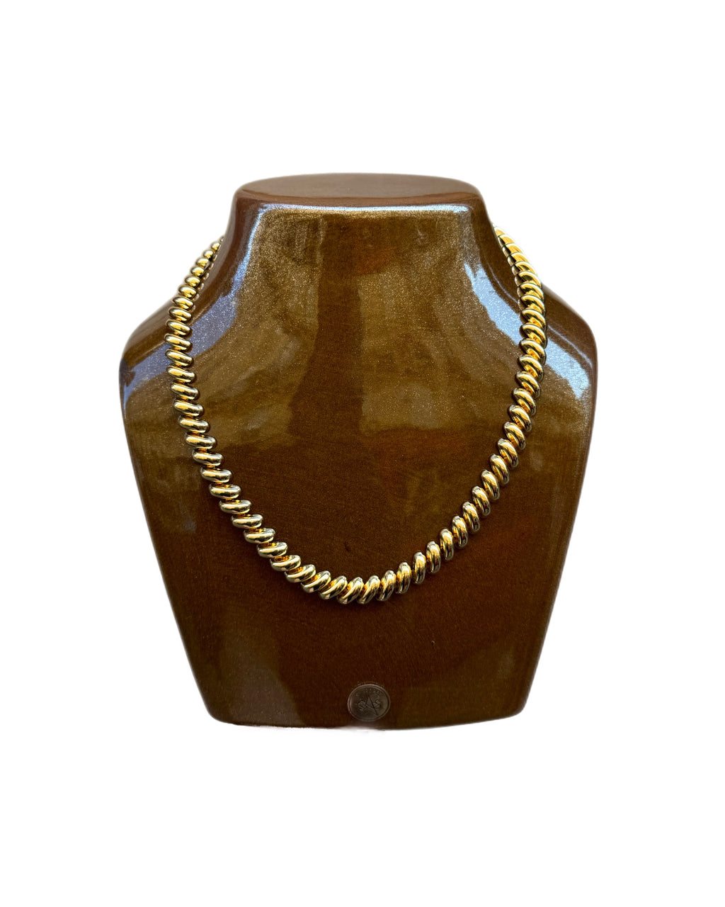 Collier à maillons ovales doré Napier