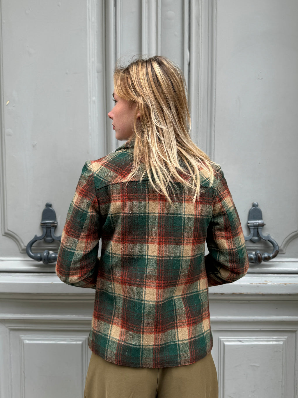 Veste à carreaux 70's