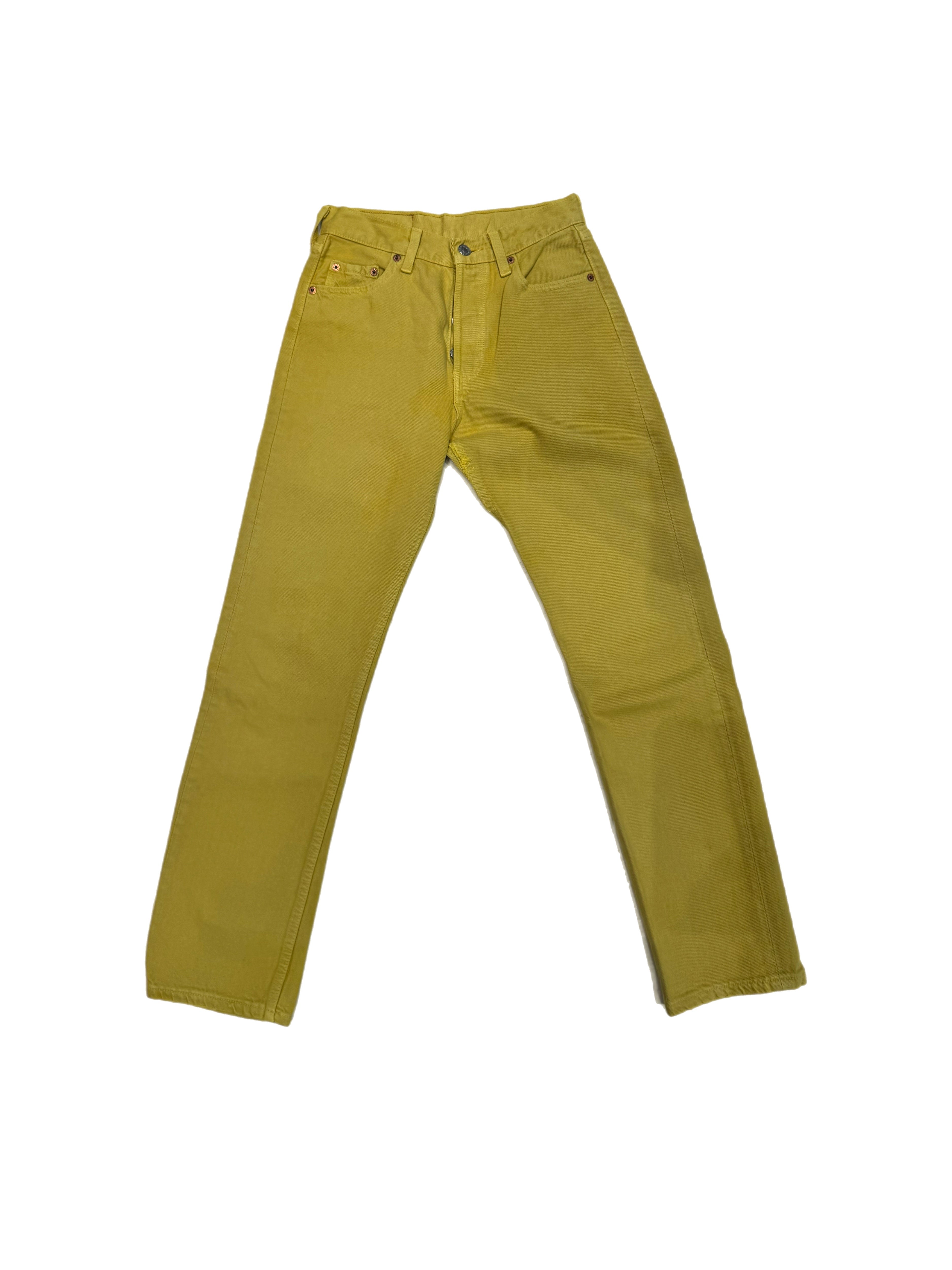 Jeans Levi's 501 W27 L30 jaune - numéro J4