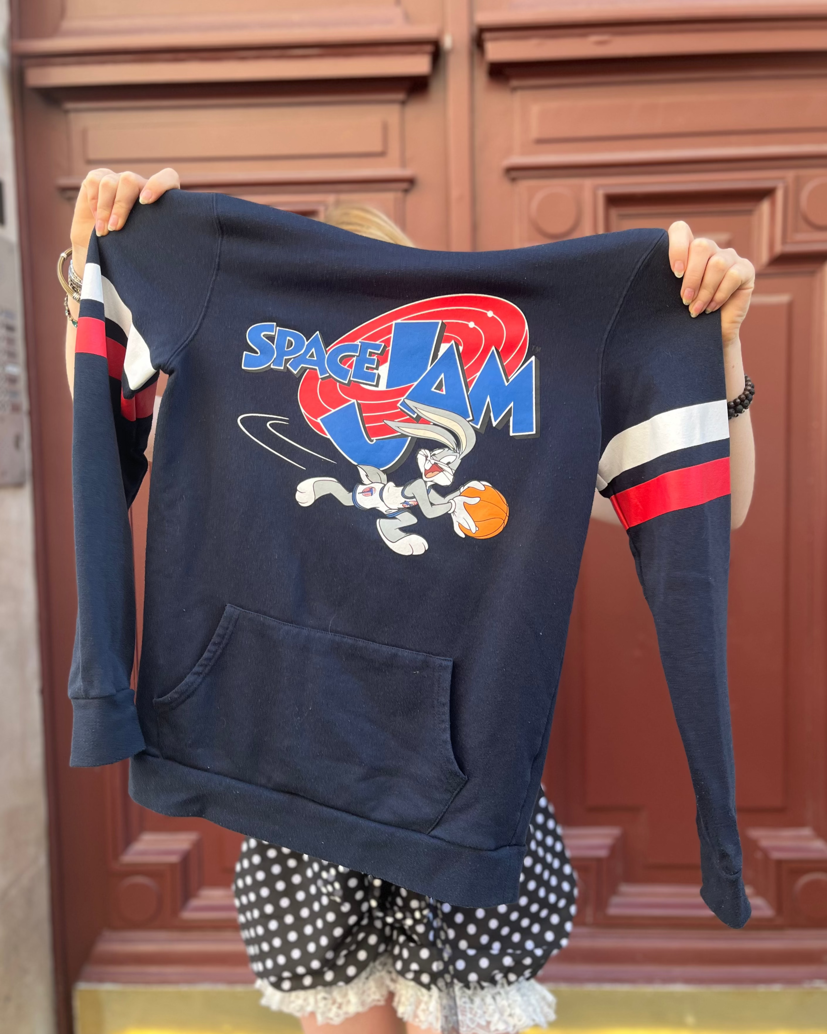 Sweat à capuche noir Bugs Bunny