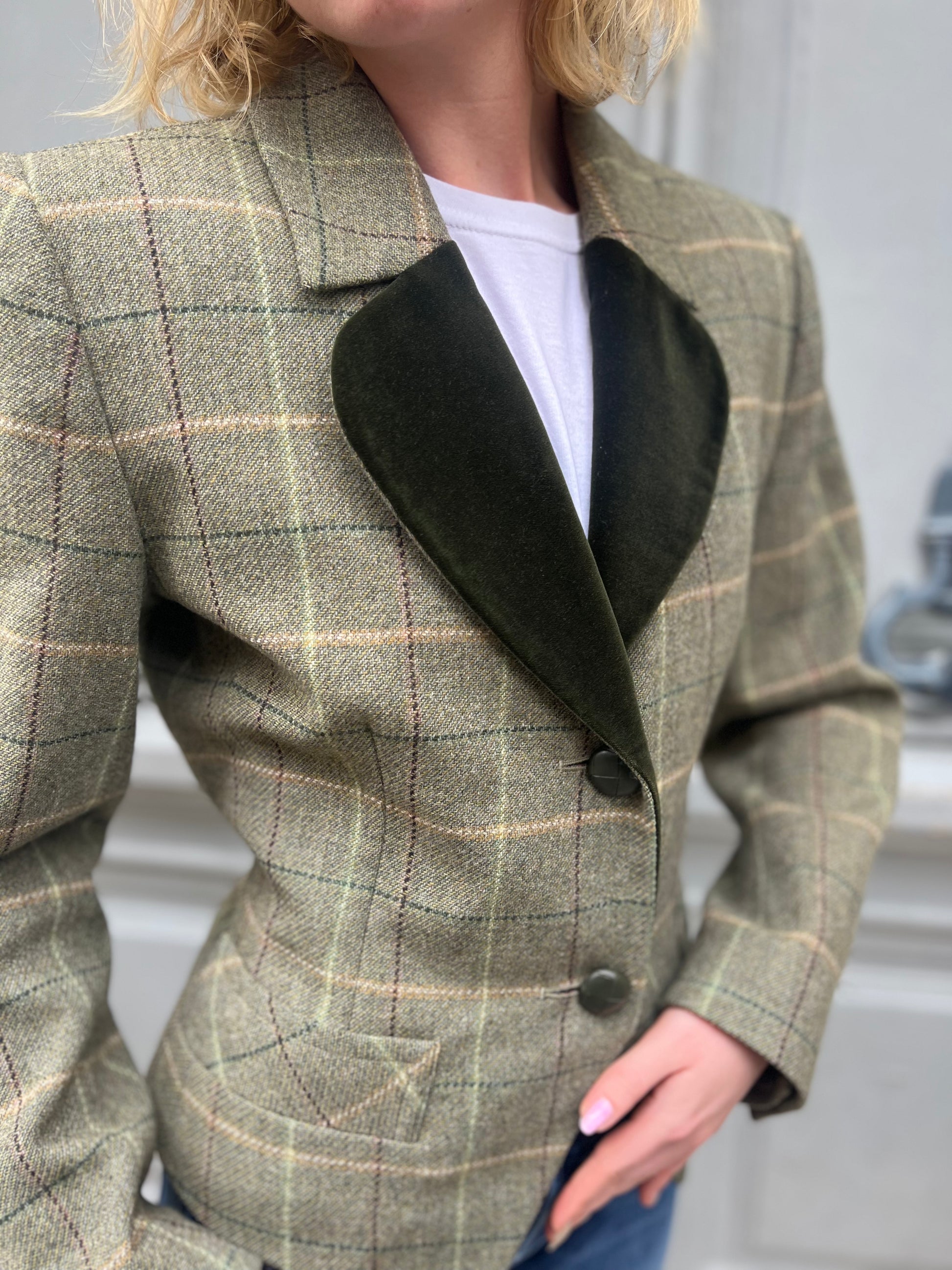 Veste YSL Variation à carreaux