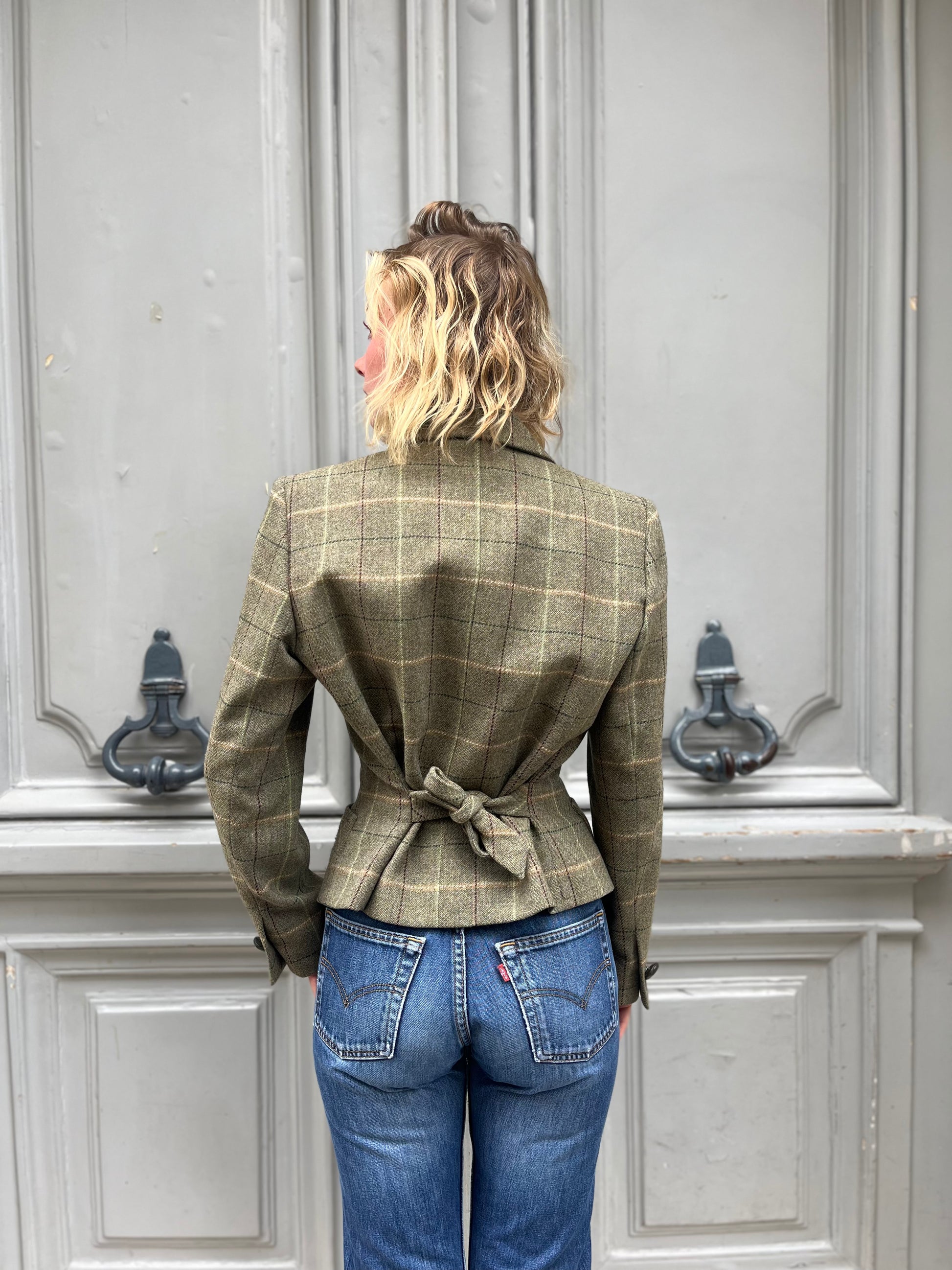 Veste YSL Variation à carreaux