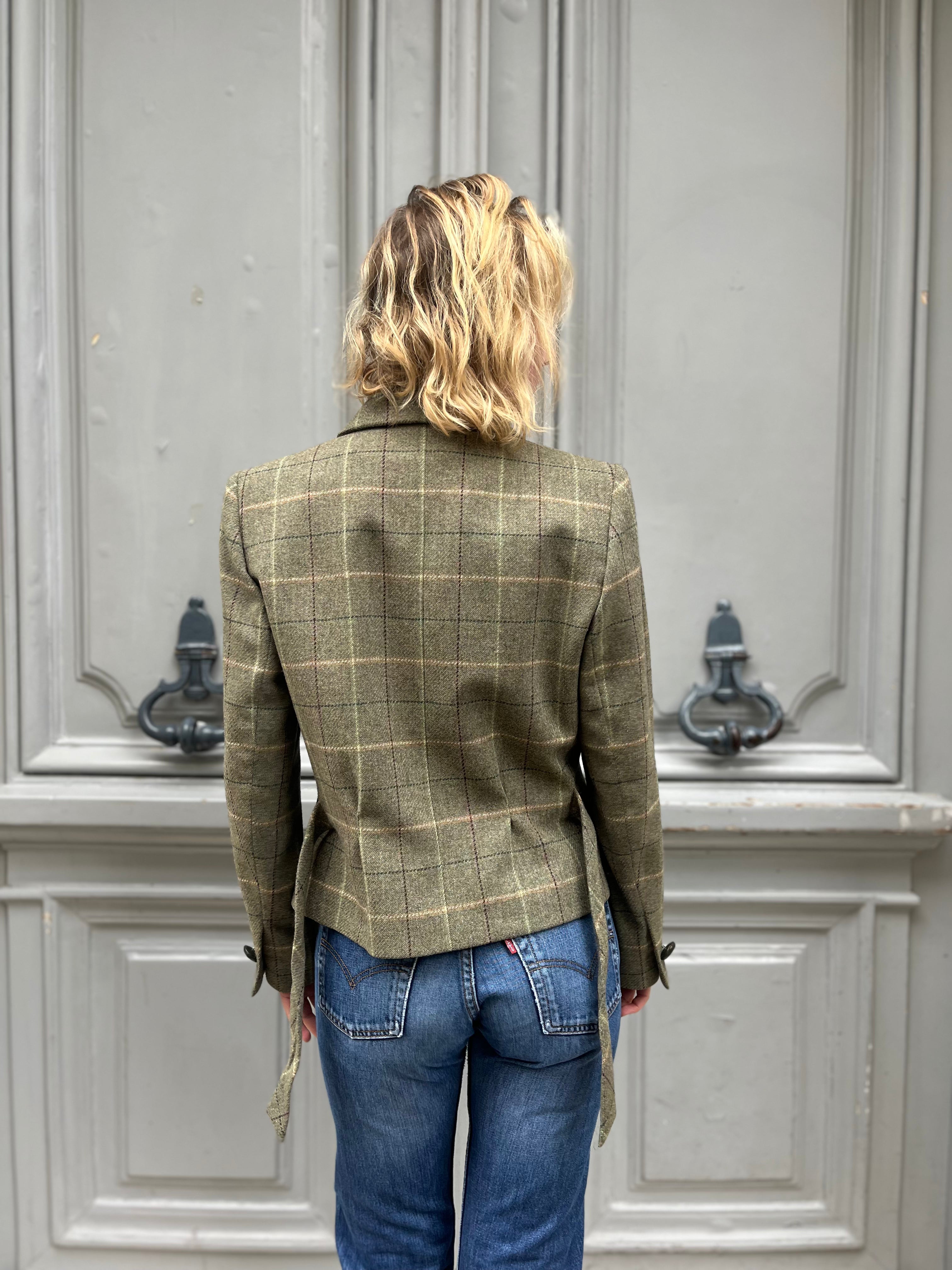 Veste YSL Variation à carreaux