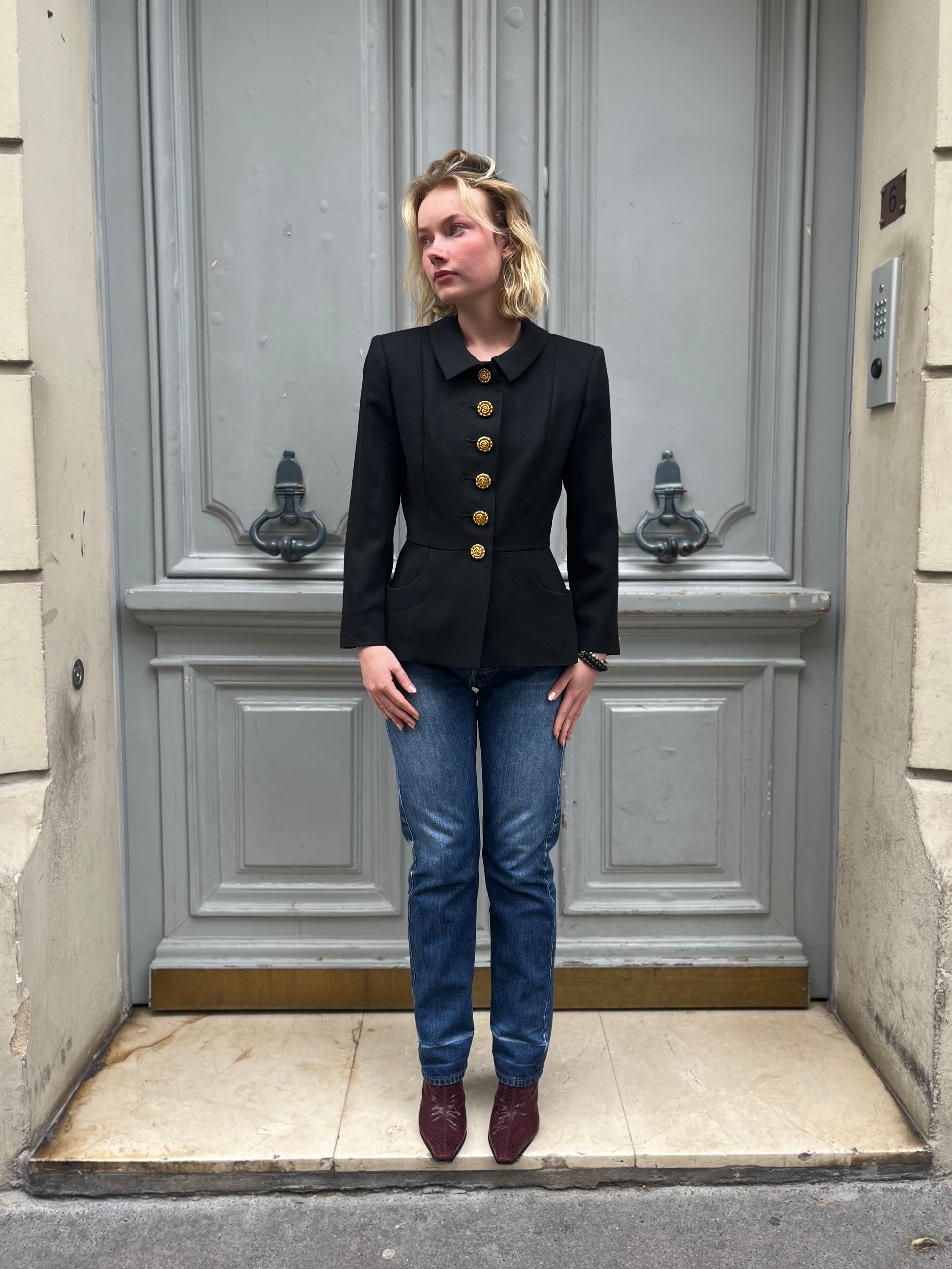Veste YSL Variation à boutons dorés