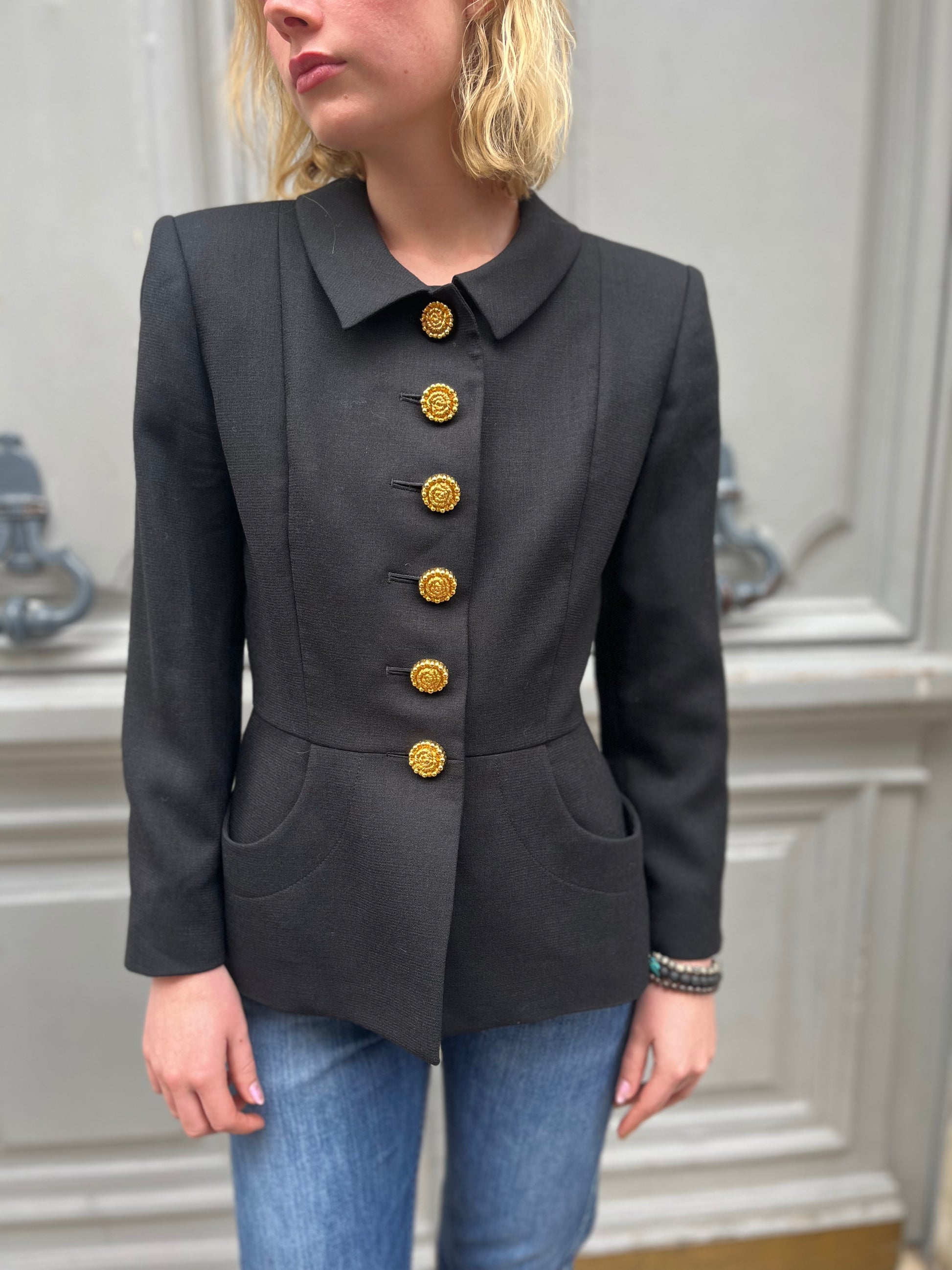 Veste YSL Variation à boutons dorés