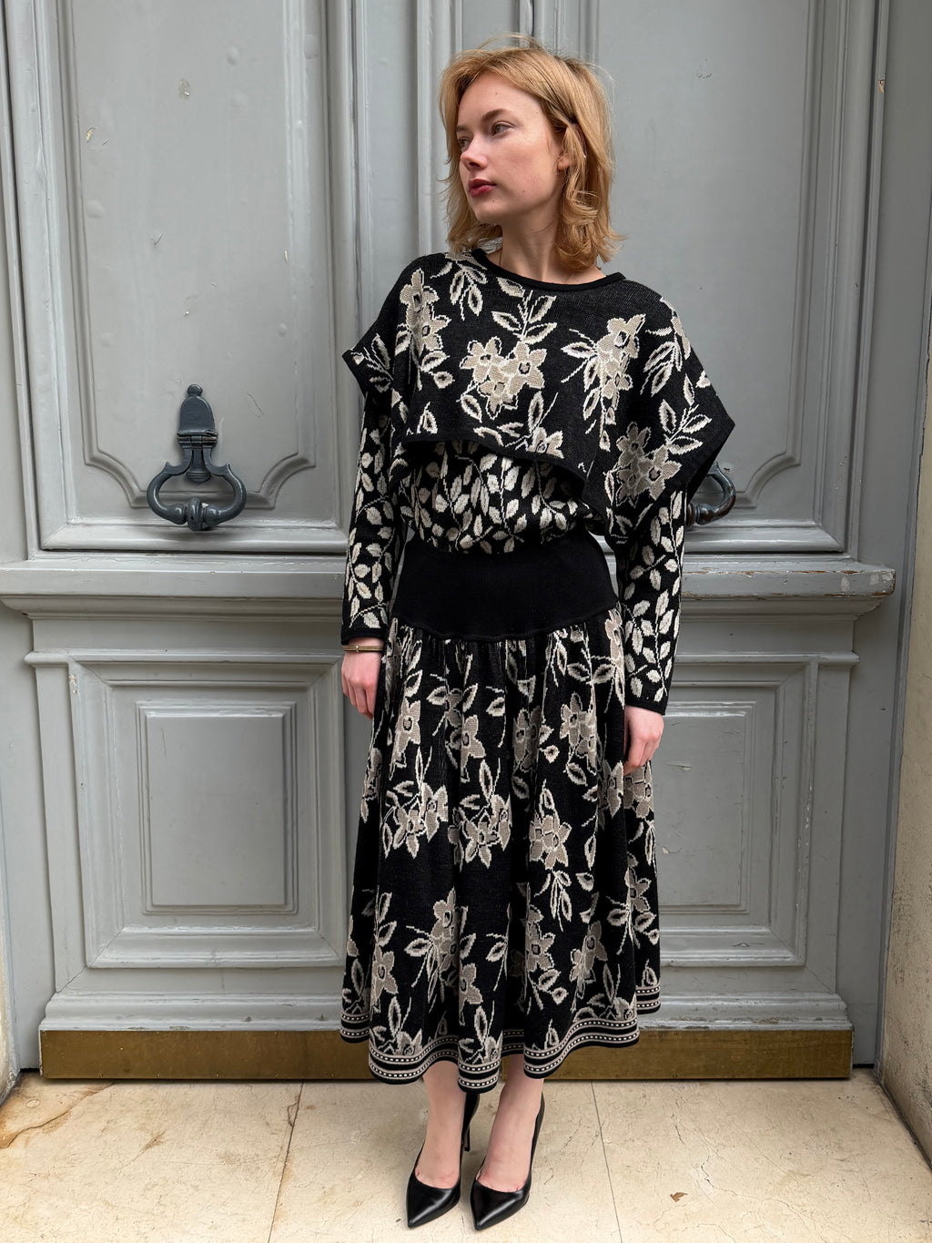 Ensemble Chacok en laine d’agneau – jupe & pull