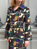 Robe Céline en soie imprimée