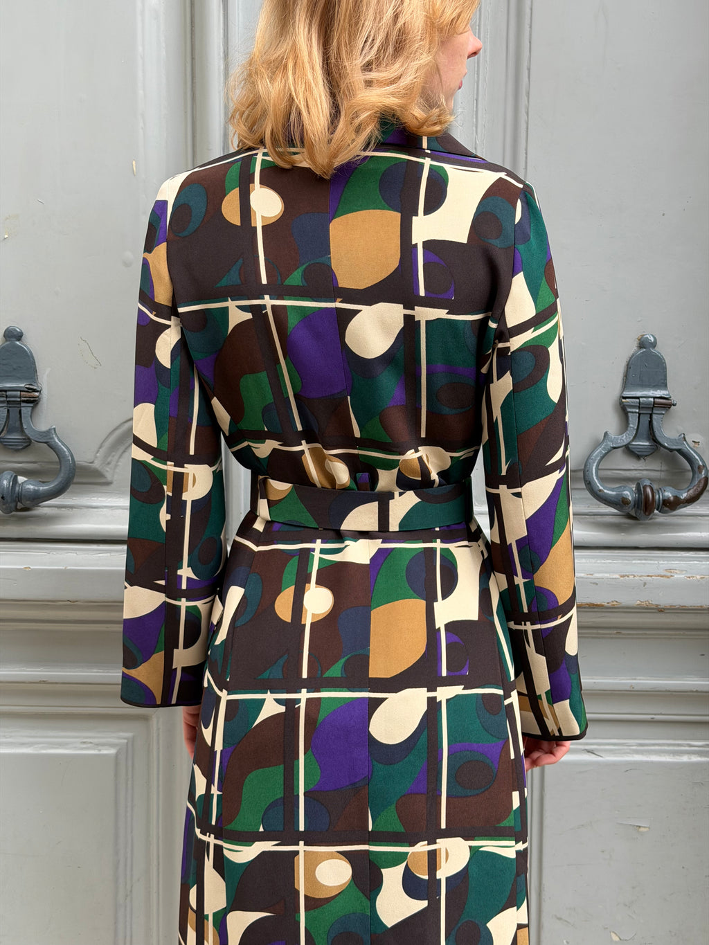 Robe Céline en soie imprimée