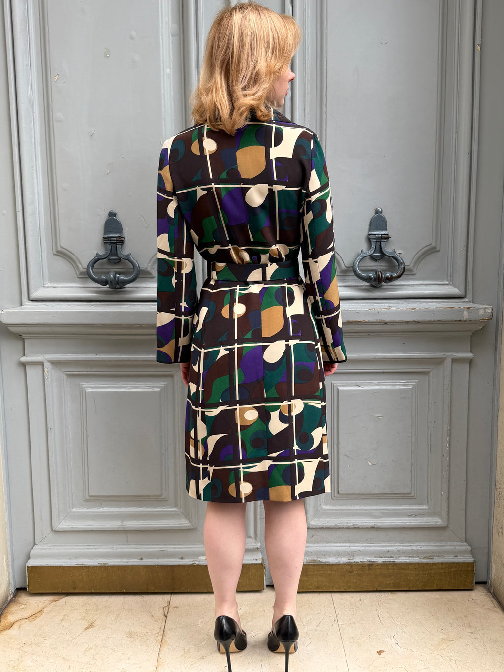 Robe Céline en soie imprimée