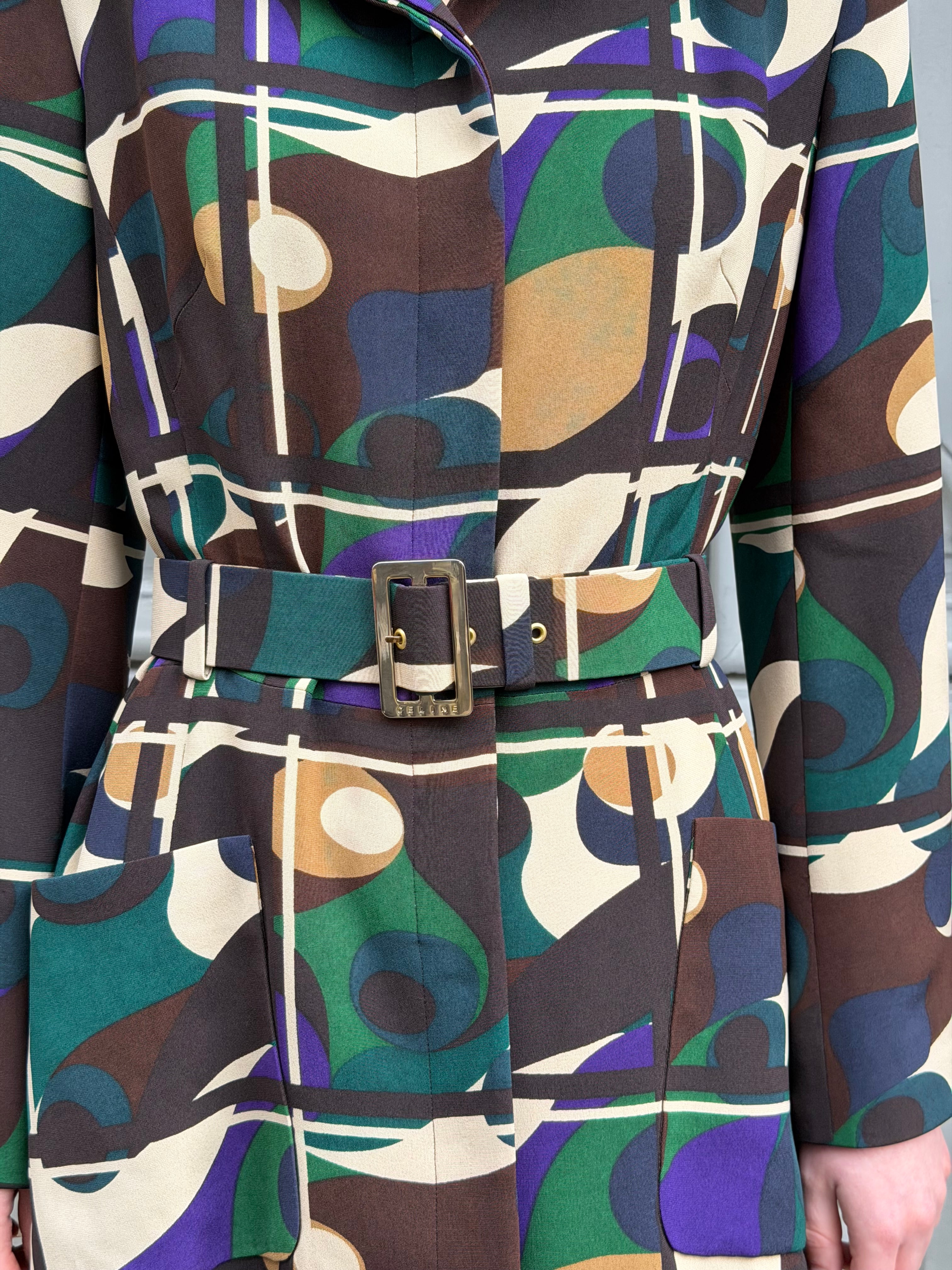 Robe Céline en soie imprimée