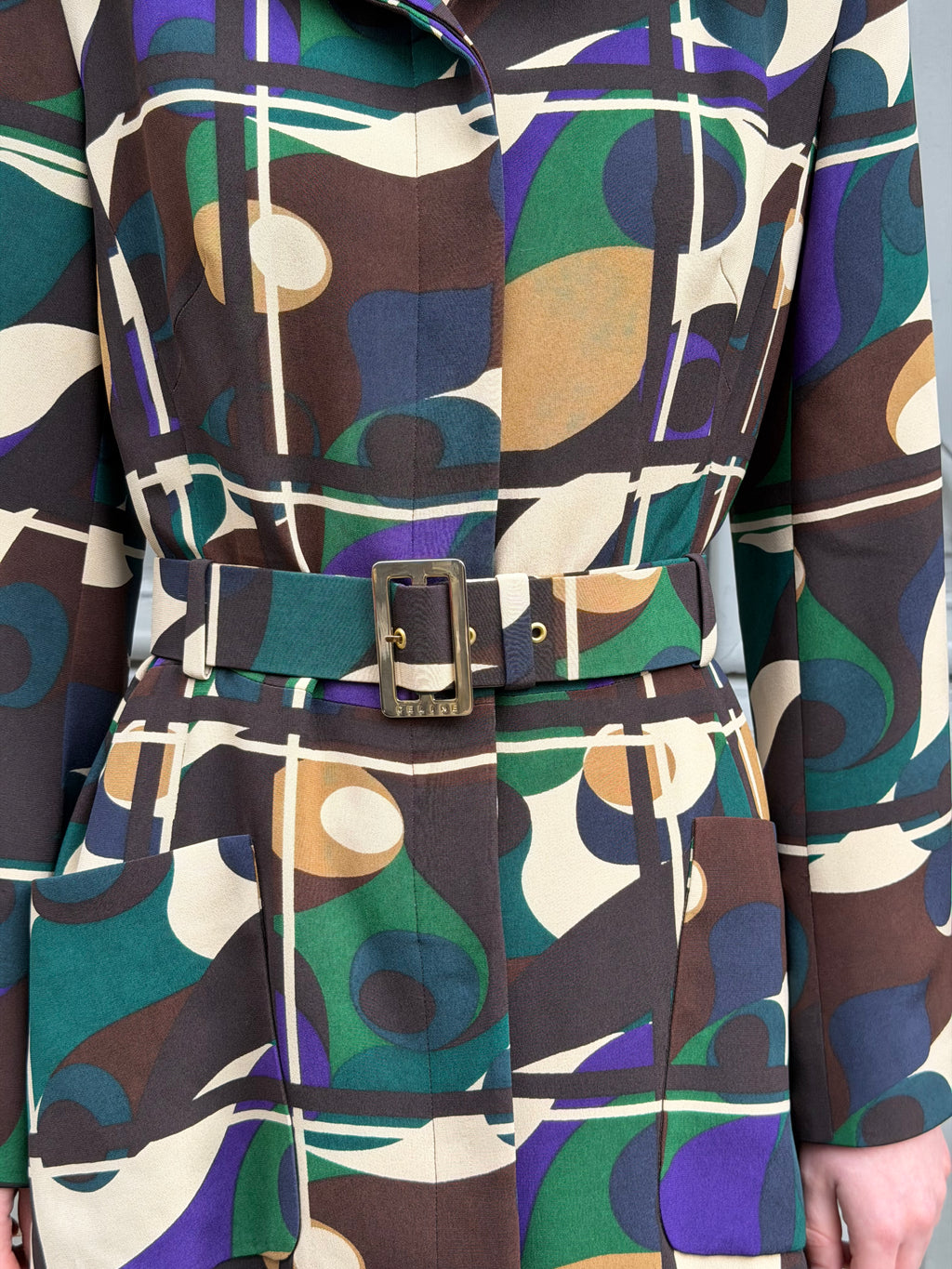 Robe Céline en soie imprimée