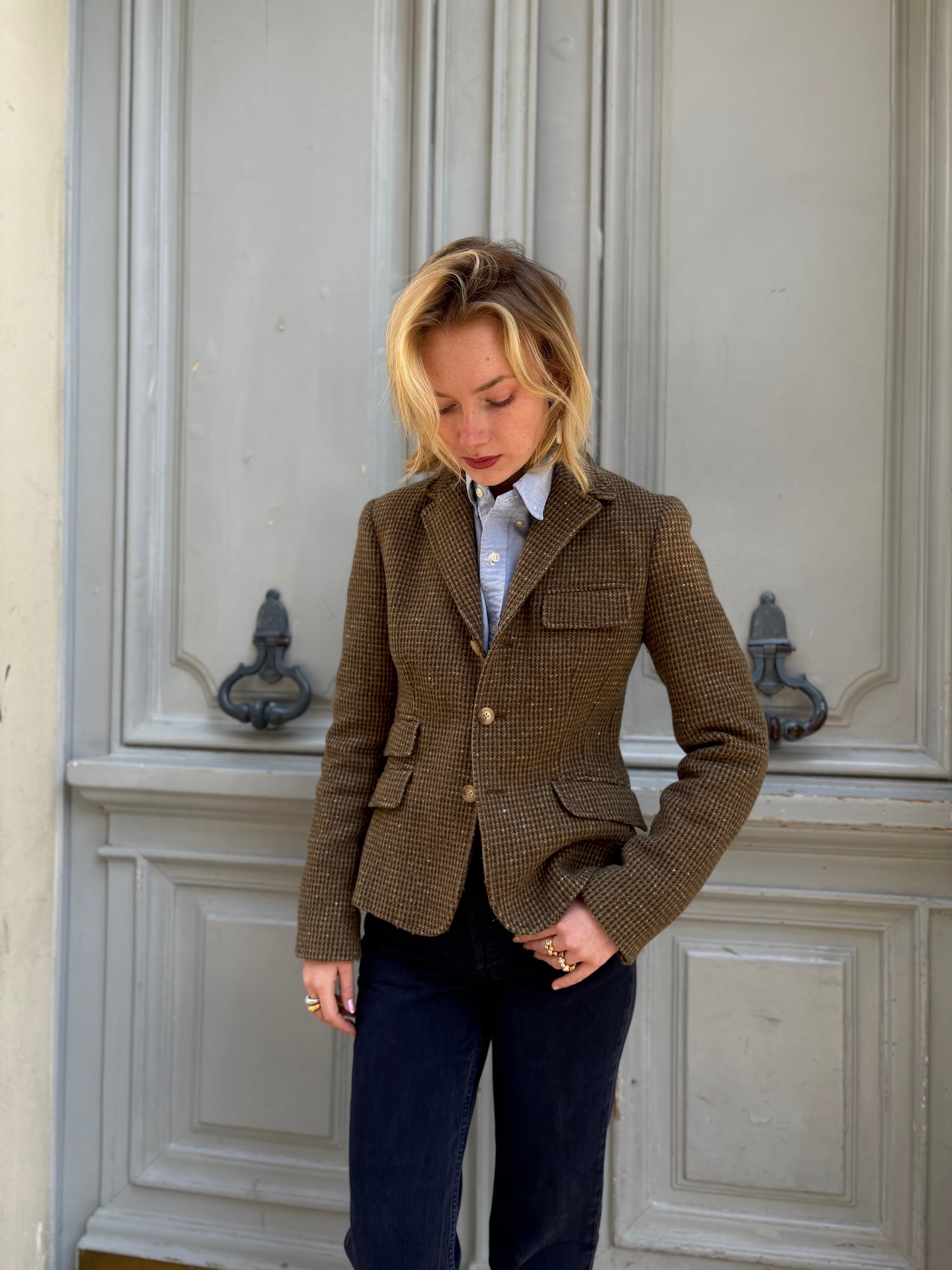 Blazer Ralph Lauren en laine marron