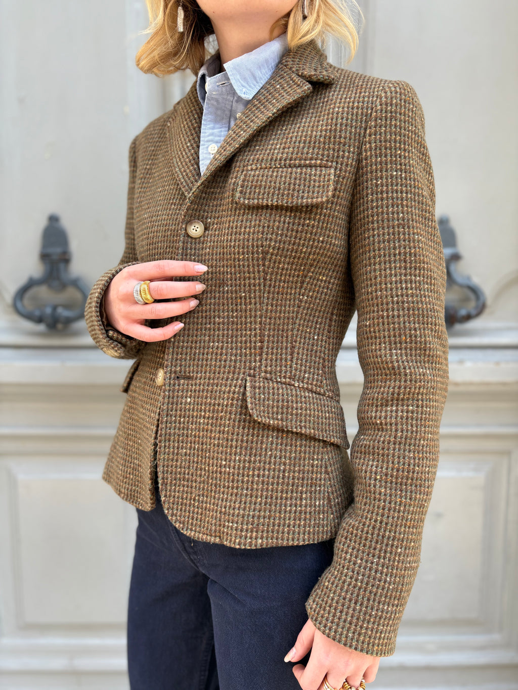 Blazer Ralph Lauren en laine marron