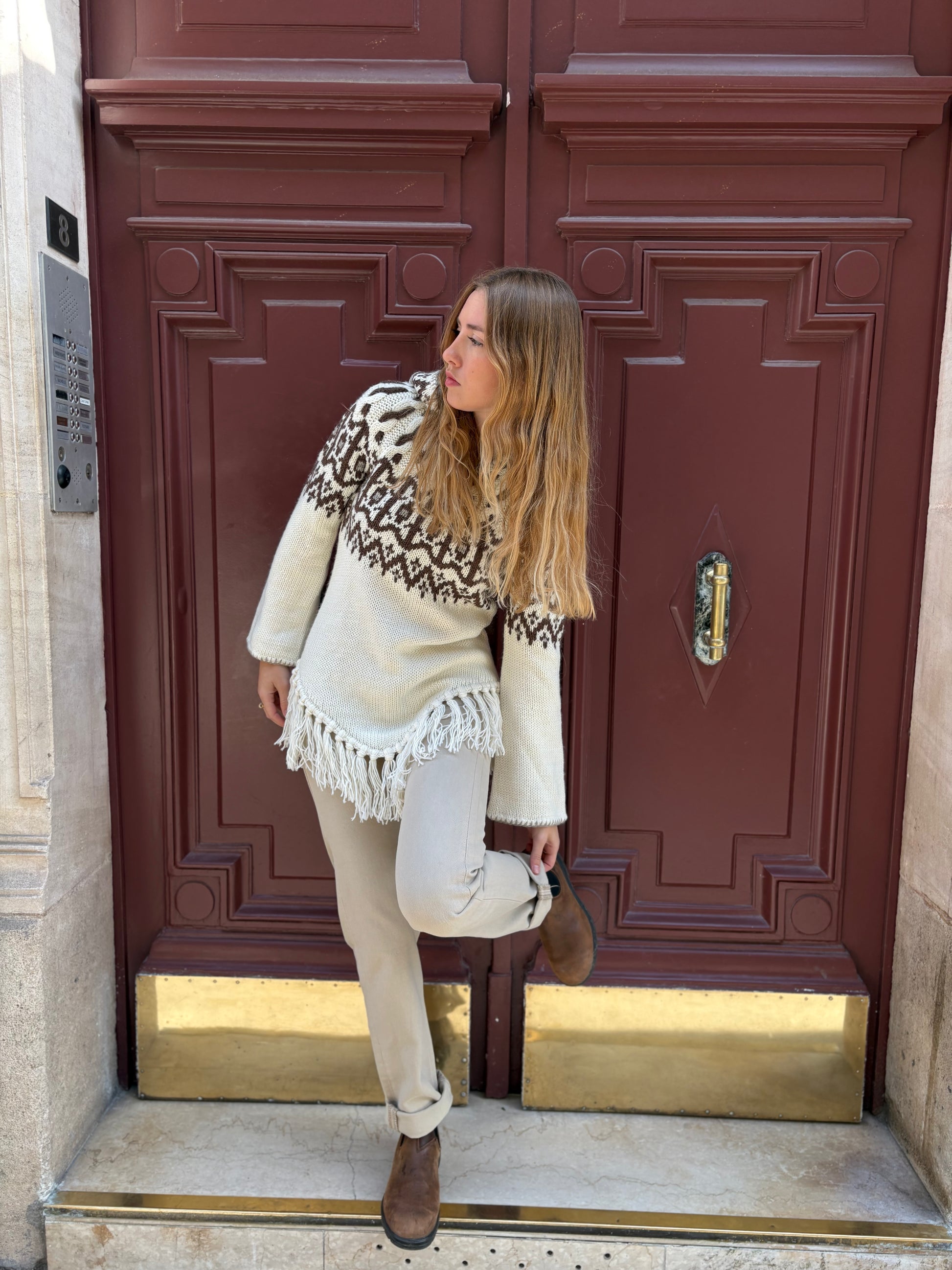 Pull poncho à capuche Ralph Lauren