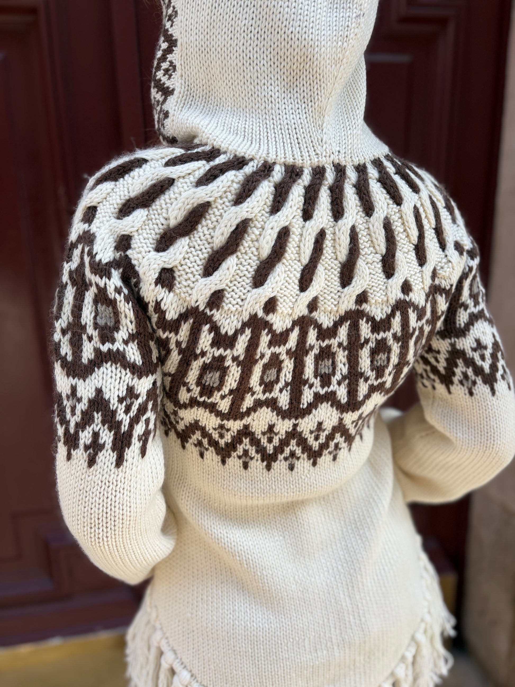 Pull poncho à capuche Ralph Lauren