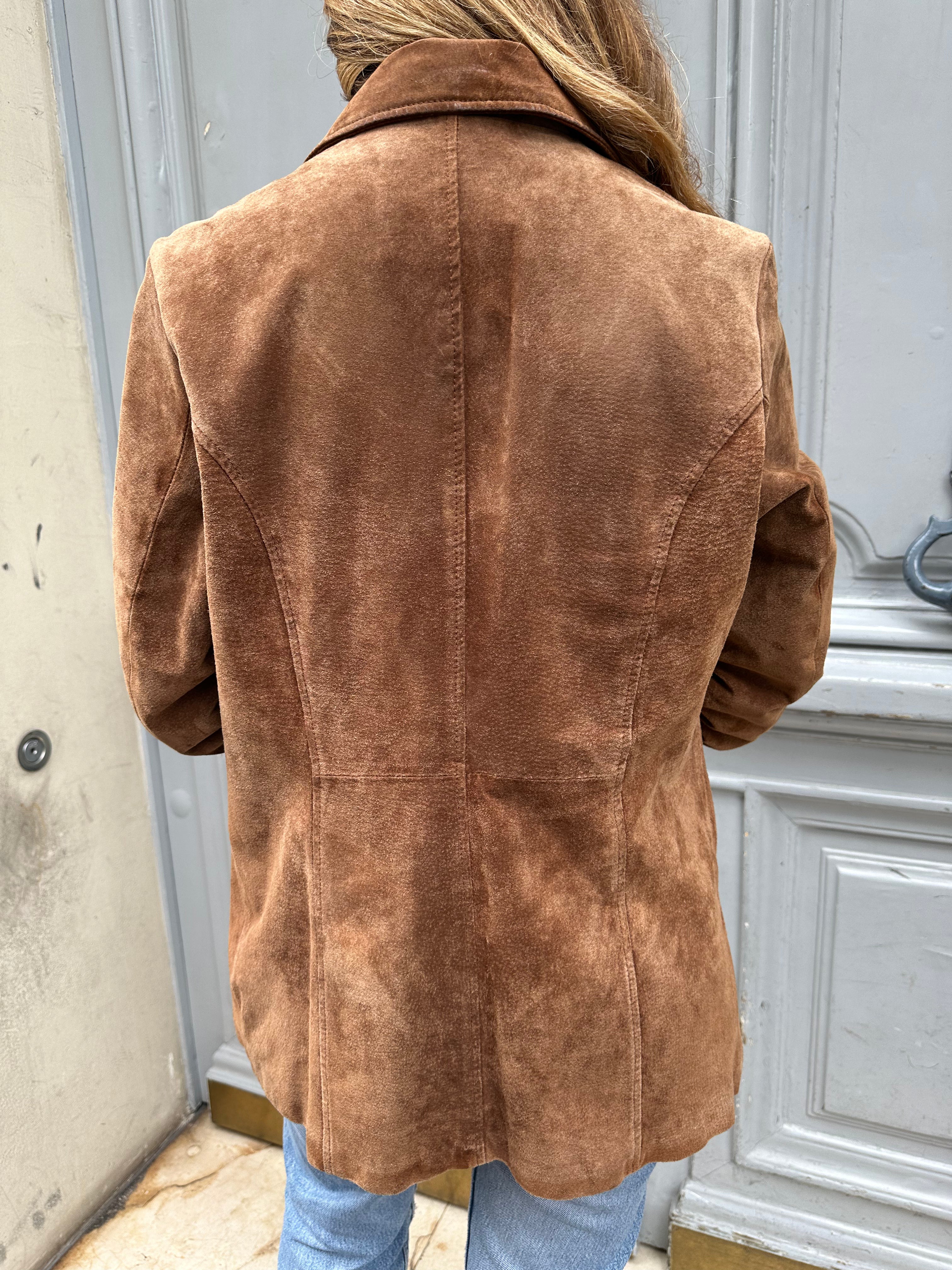 Veste chemise en peau