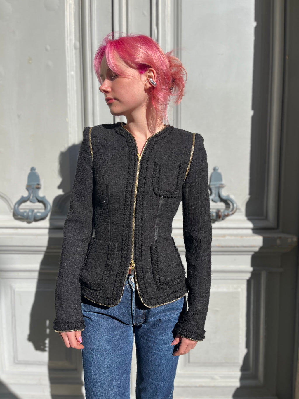 Veste en tweed Alexander Mcqueen