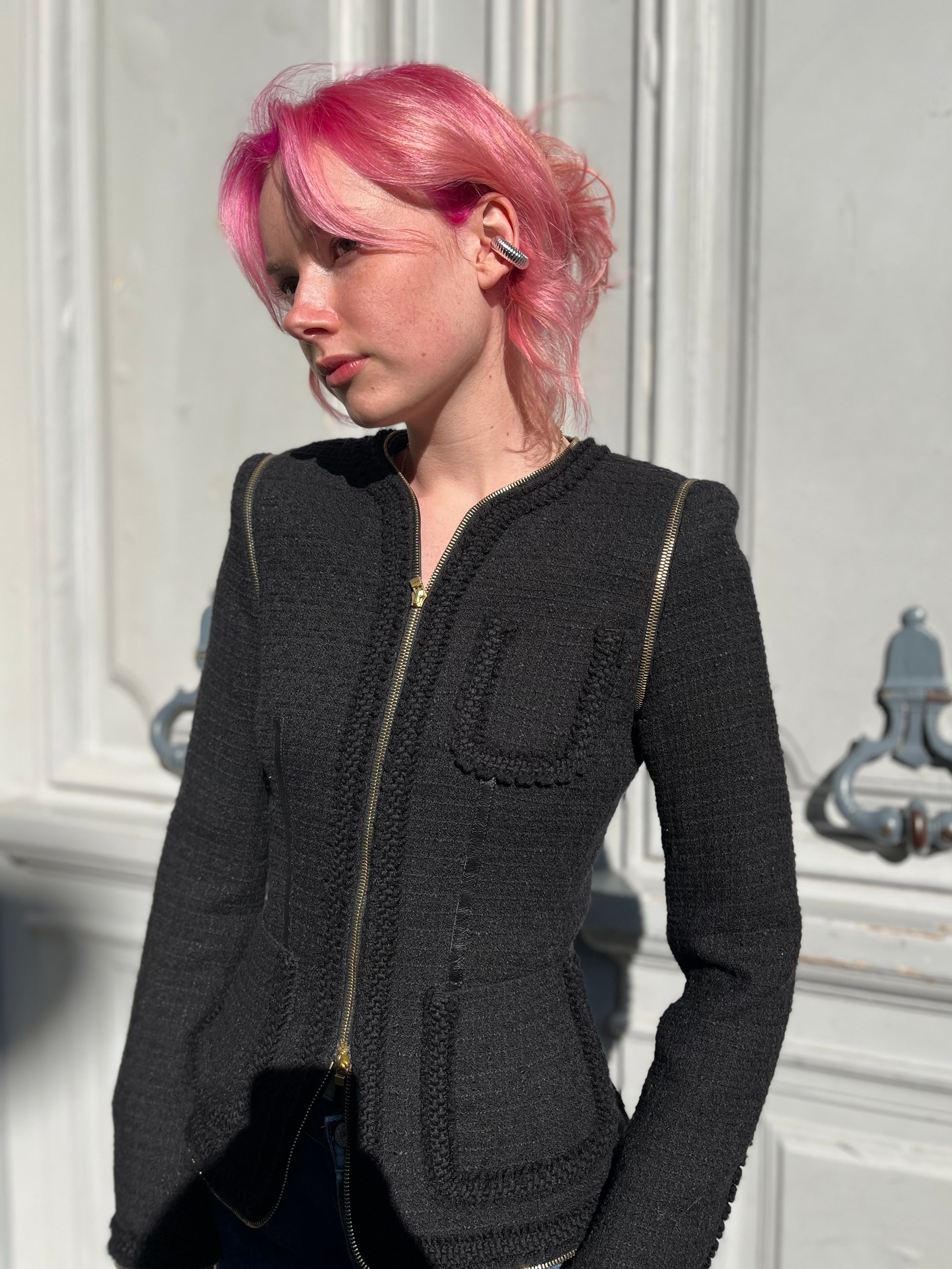 Veste en tweed Alexander Mcqueen