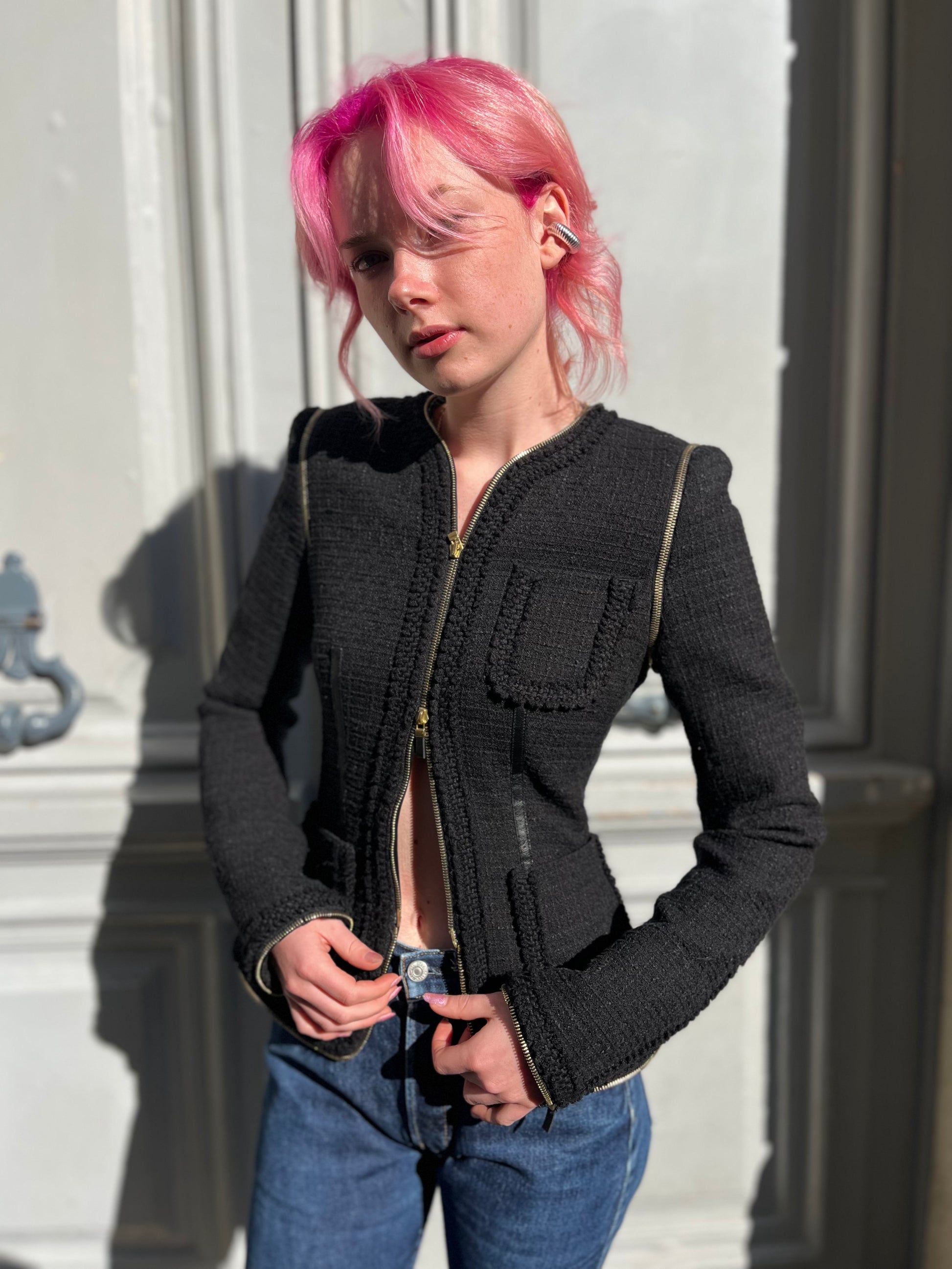 Veste en tweed Alexander Mcqueen