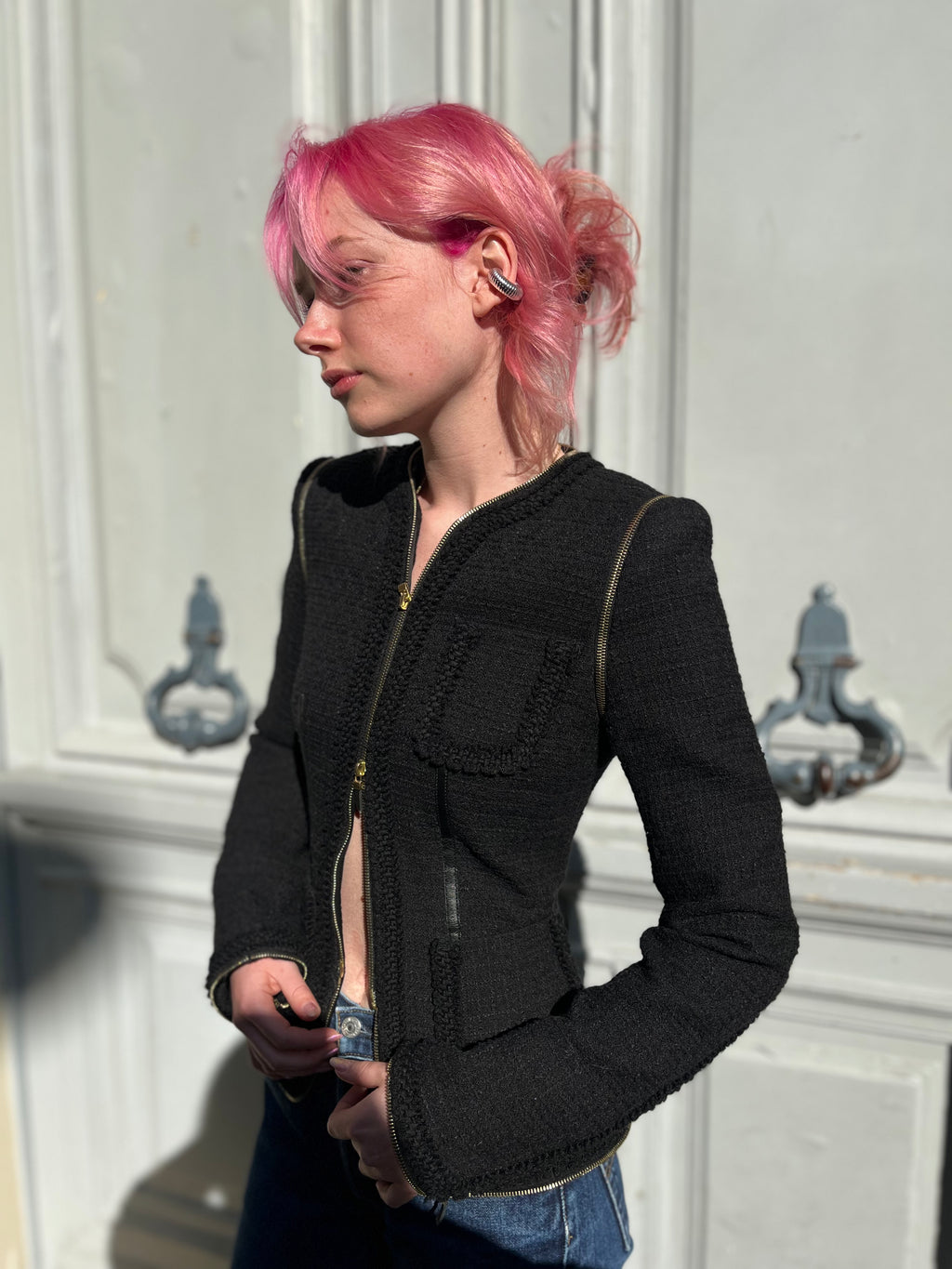 Veste en tweed Alexander Mcqueen