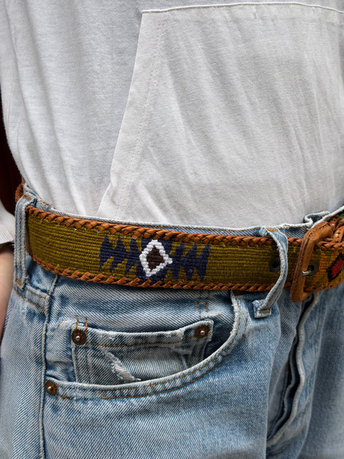 Ceinture colombienne artisanale kaki