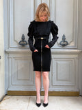 Robe Louis Vuitton soie & laine