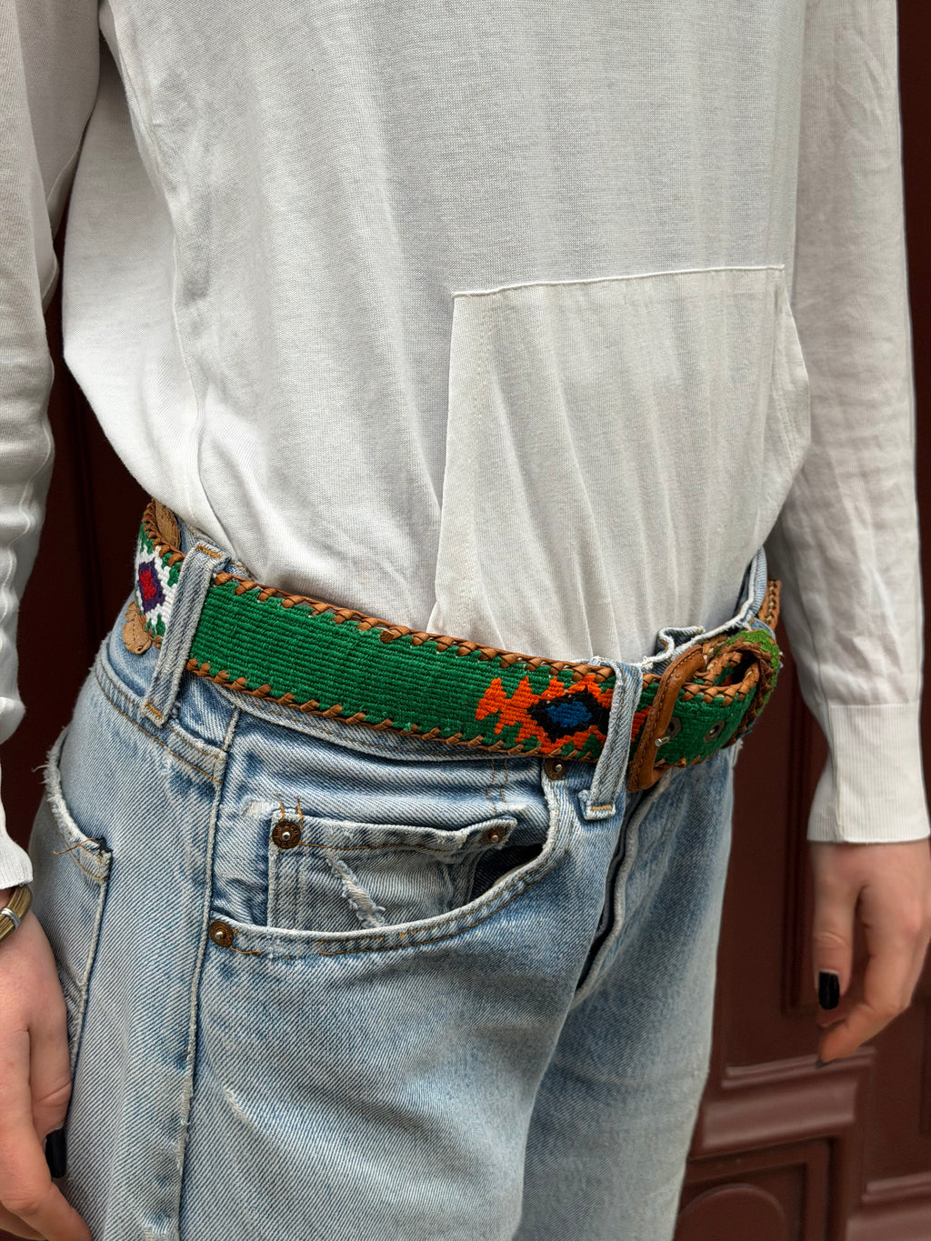 Ceinture colombienne artisanale vert