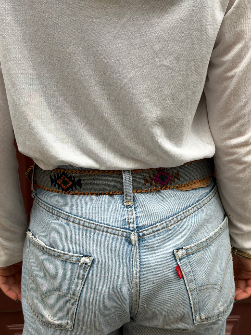 Ceinture colombienne artisanale gris
