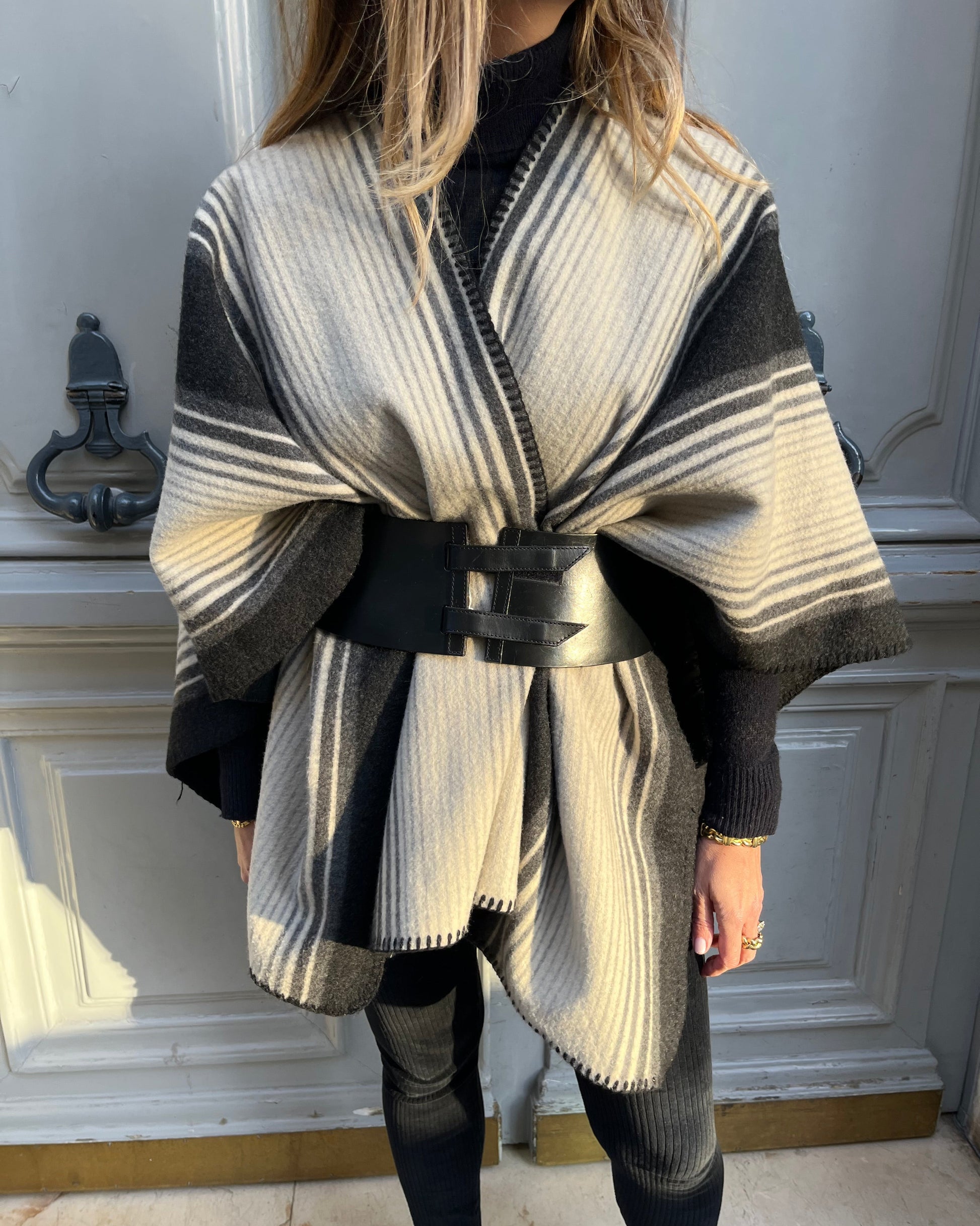 Poncho en laine