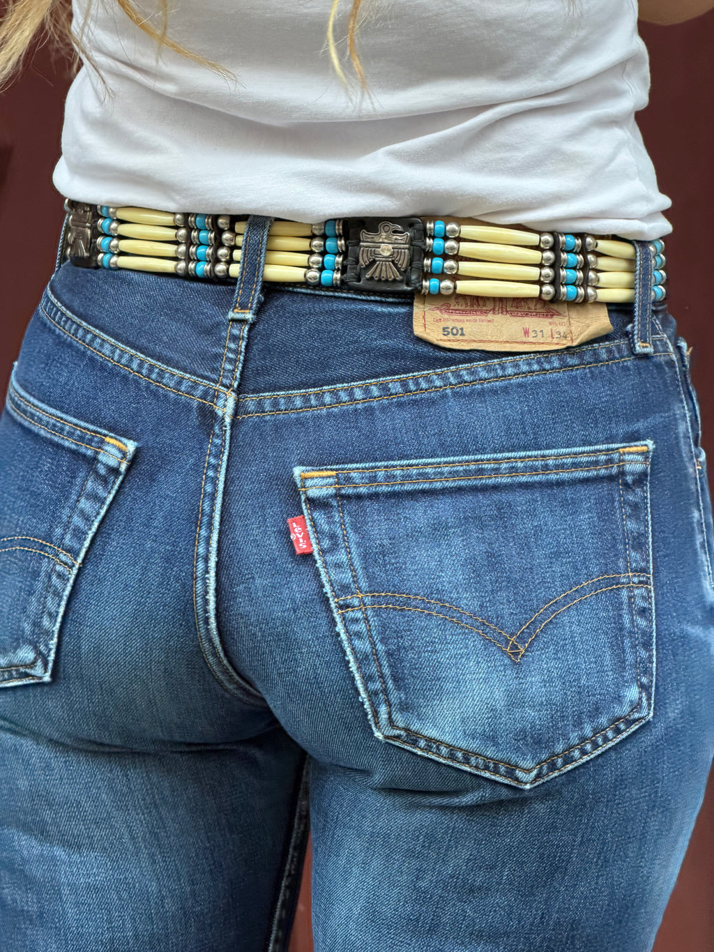 Ceinture navajo aigle