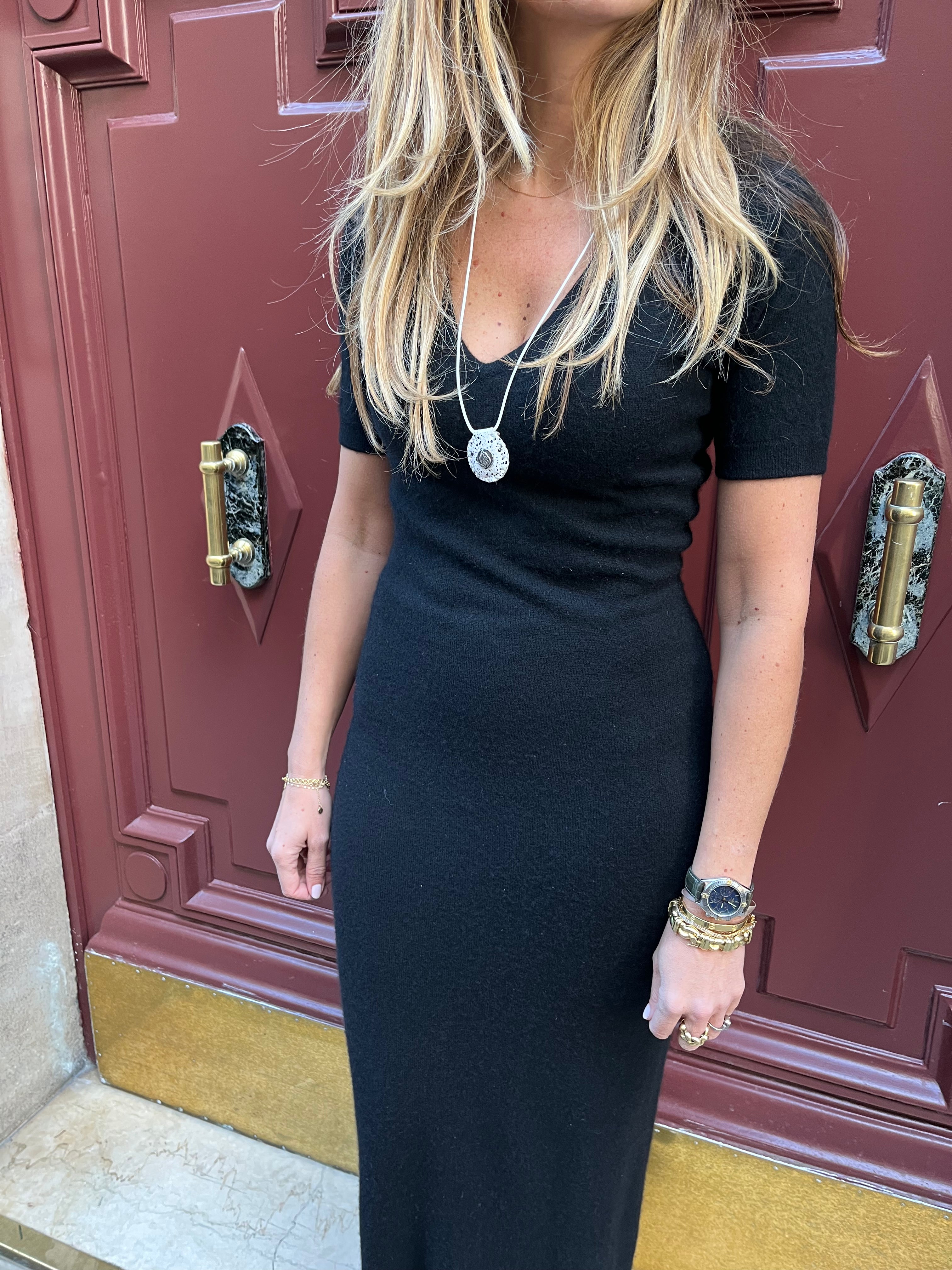 Robe longue en cachemire