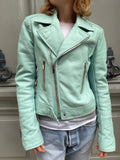 Perfecto Balenciaga Turquoise