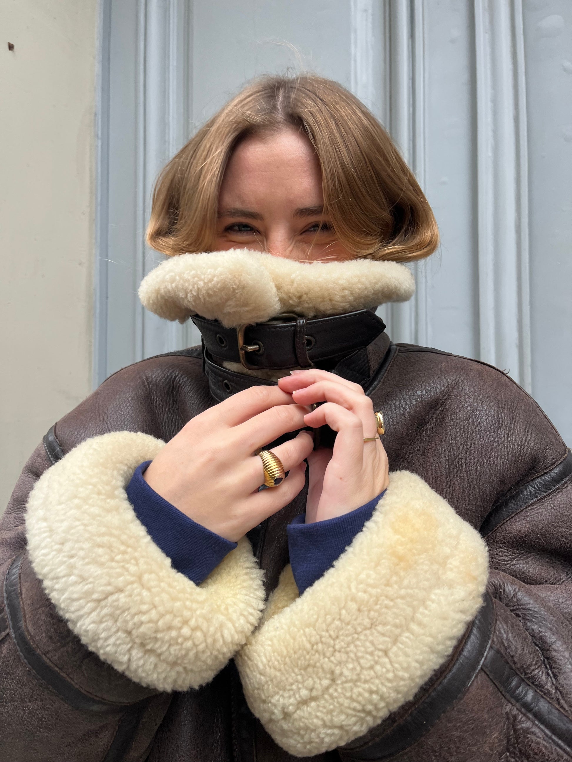 Veste aviateur Chevignon en shearling