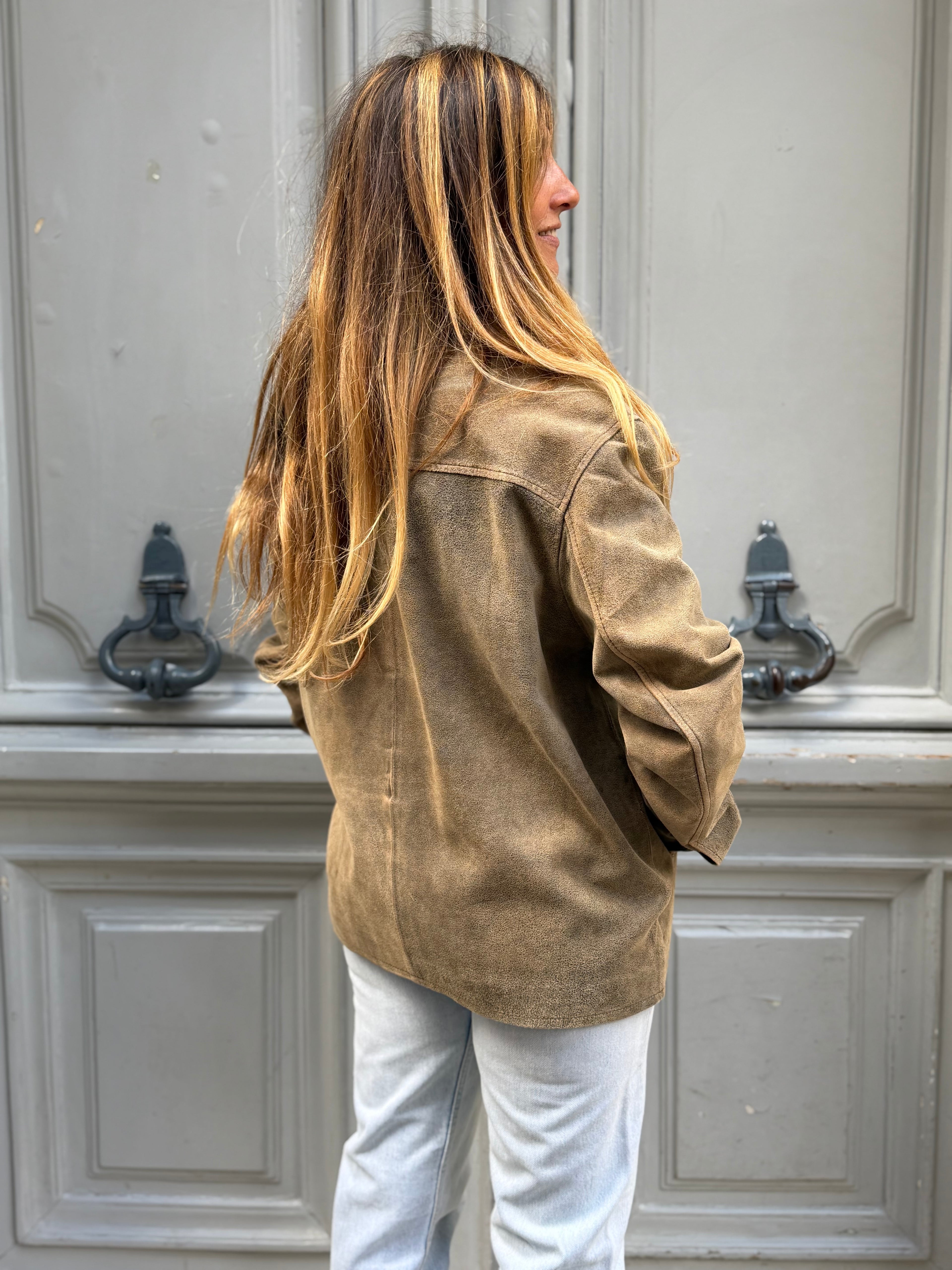 Veste vintage en cuir