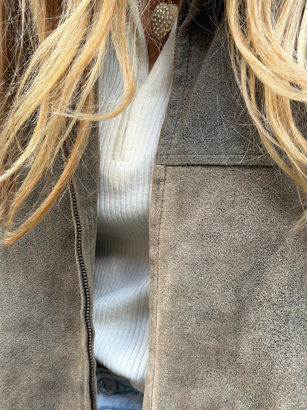 Veste vintage en cuir