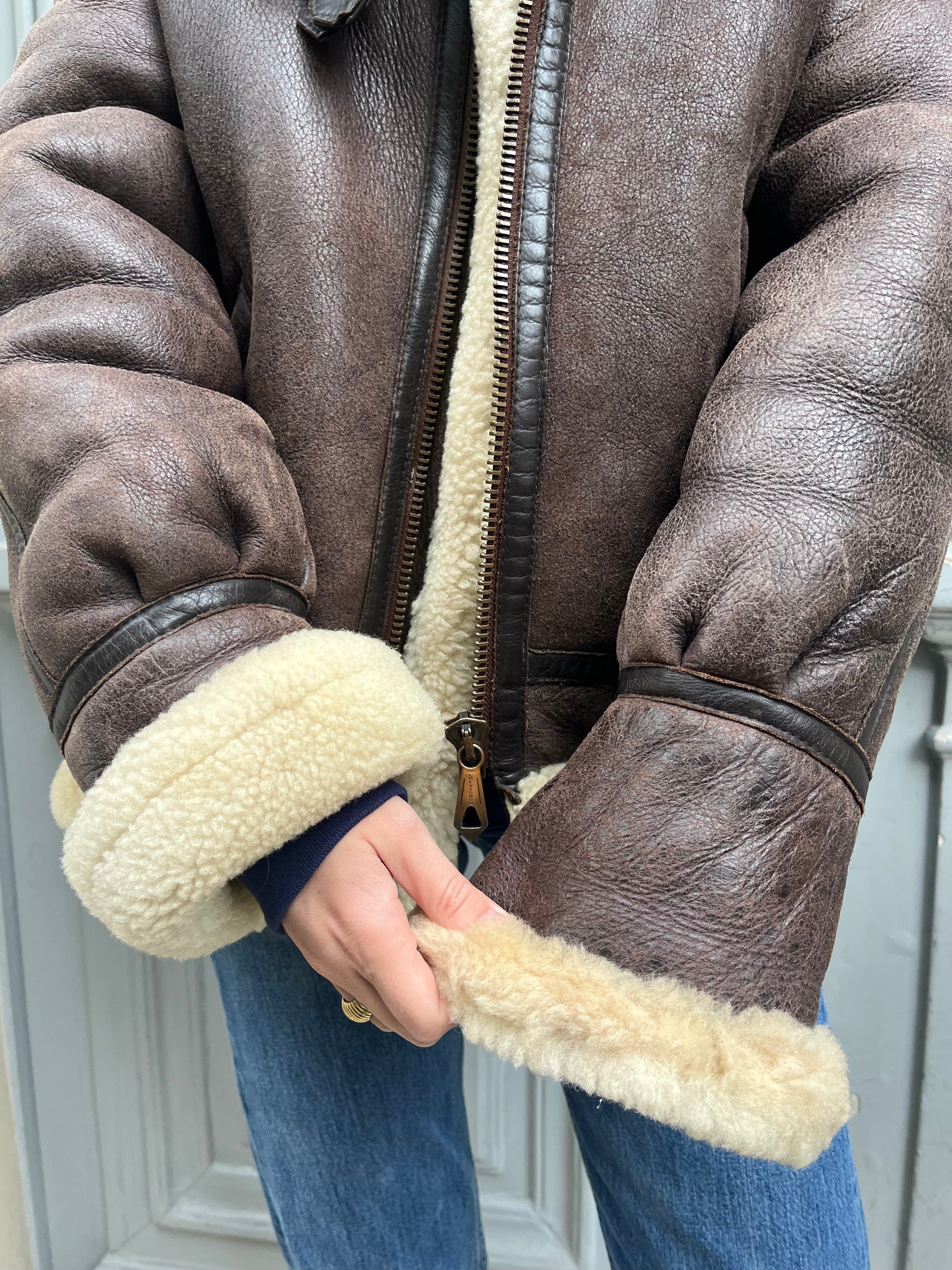 Veste aviateur Chevignon en shearling