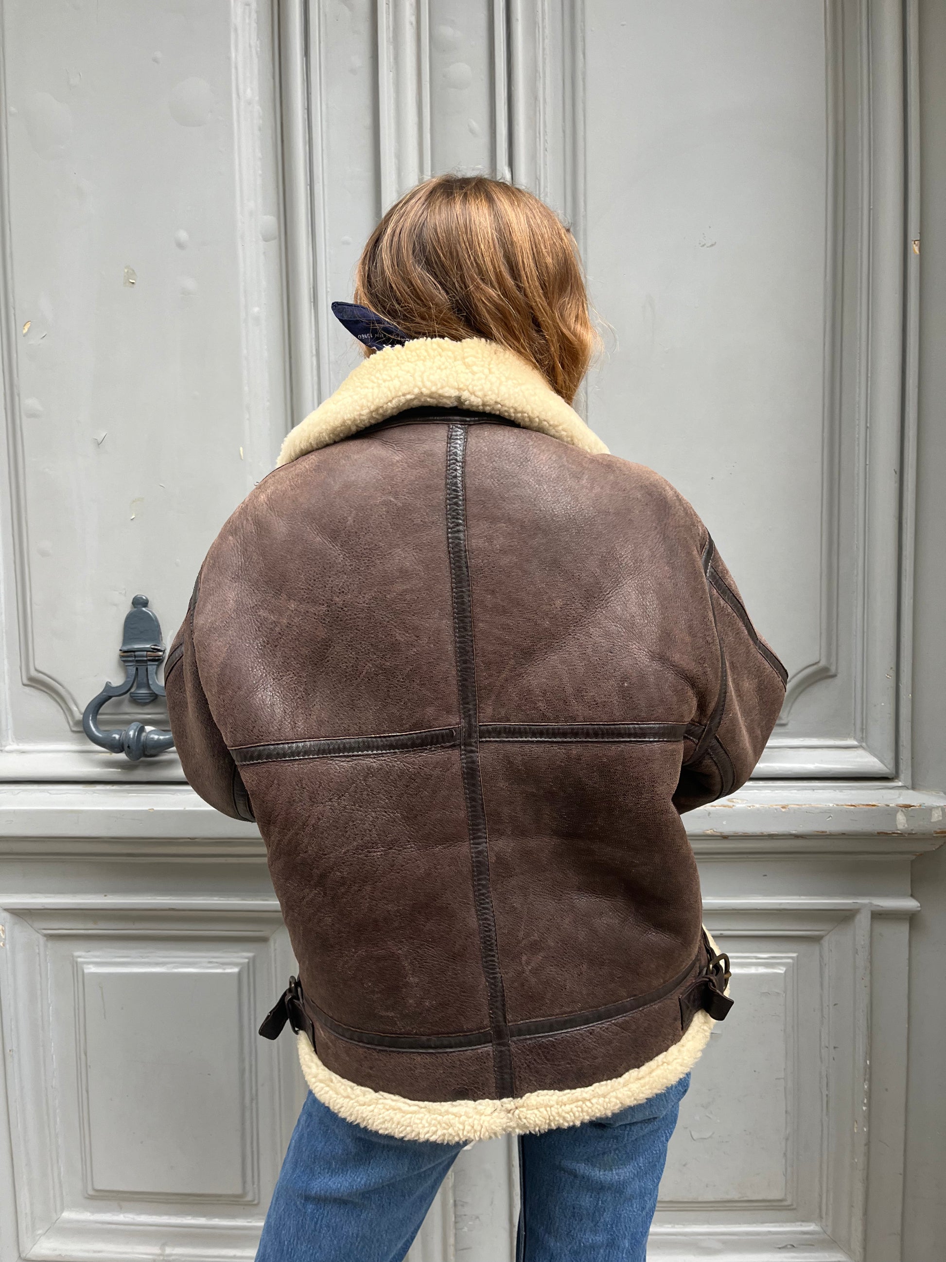 Veste aviateur Chevignon en shearling