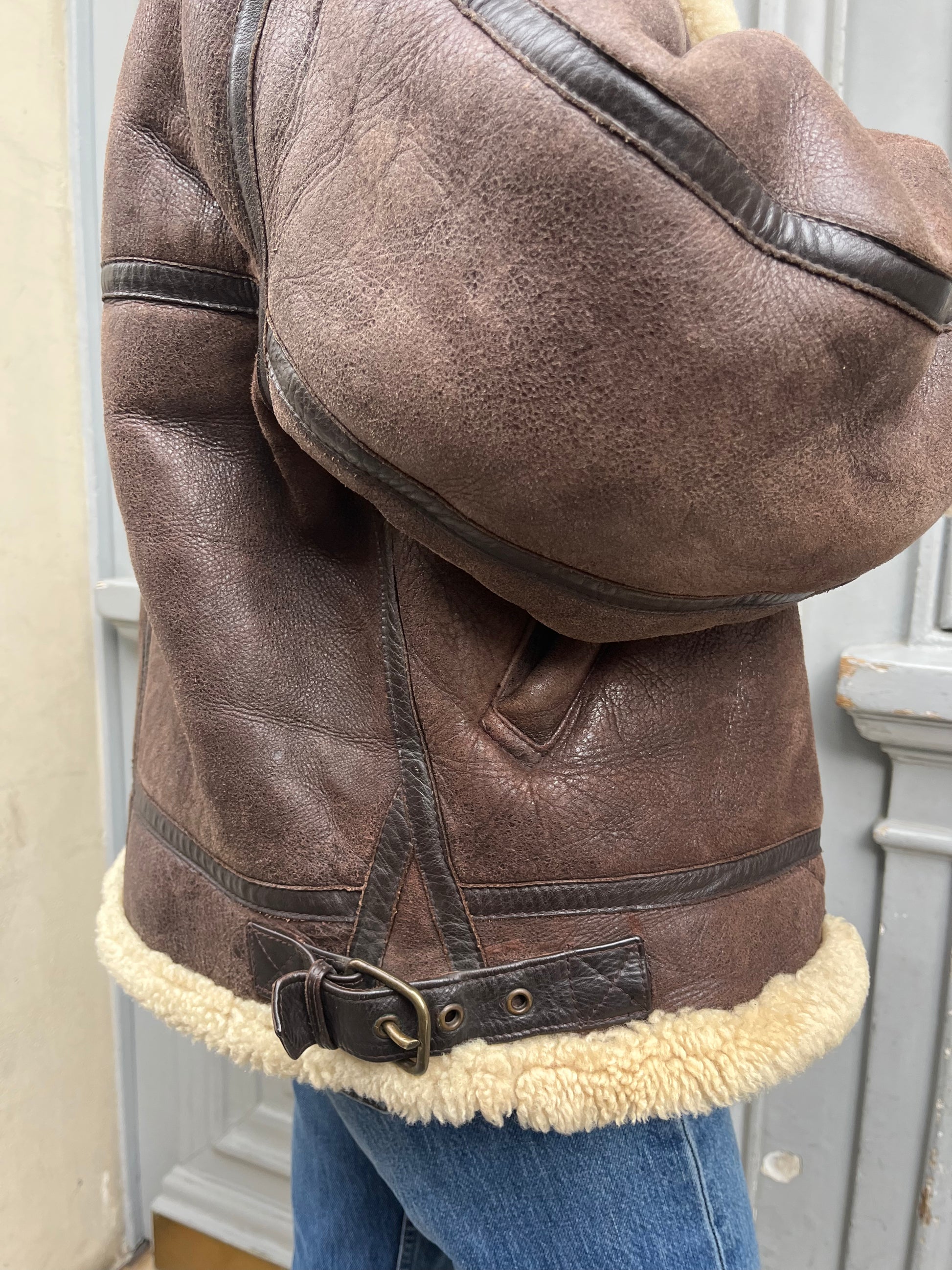 Veste aviateur Chevignon en shearling