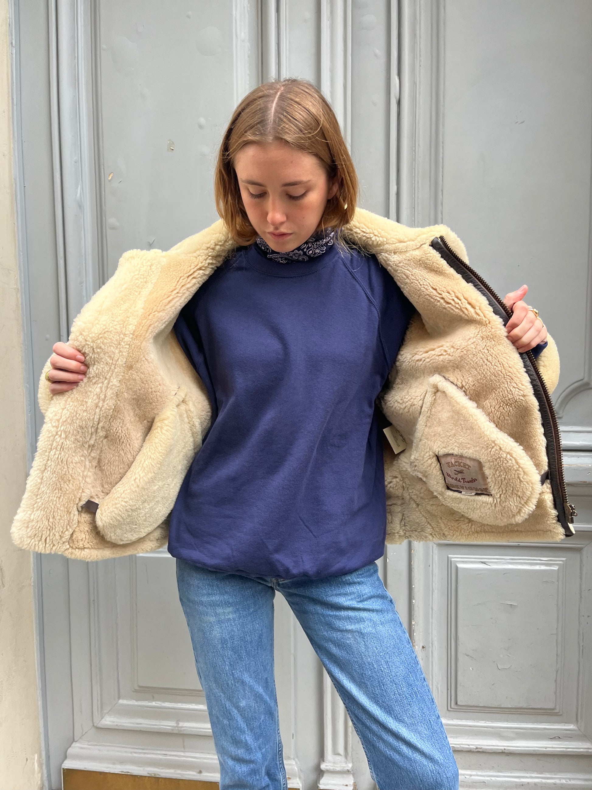 Veste aviateur Chevignon en shearling