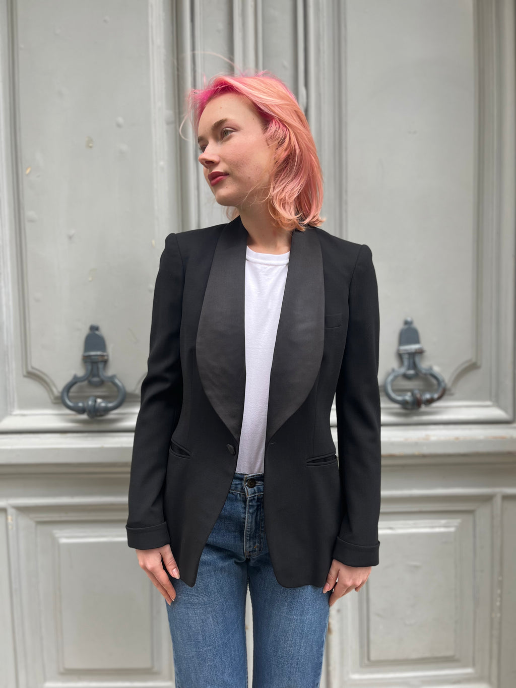 Blazer Ralph Lauren Purple en laine noire