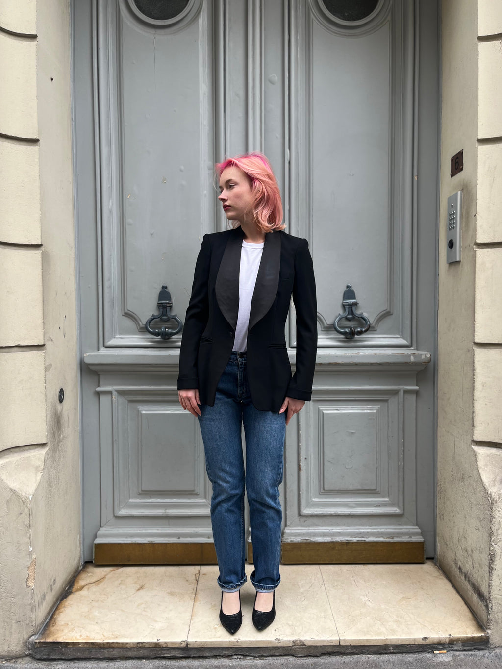 Blazer Ralph Lauren Purple en laine noire