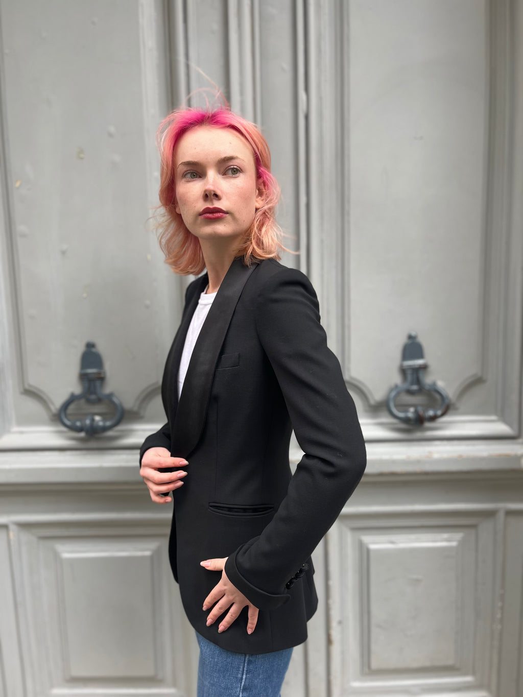 Blazer Ralph Lauren Purple en laine noire