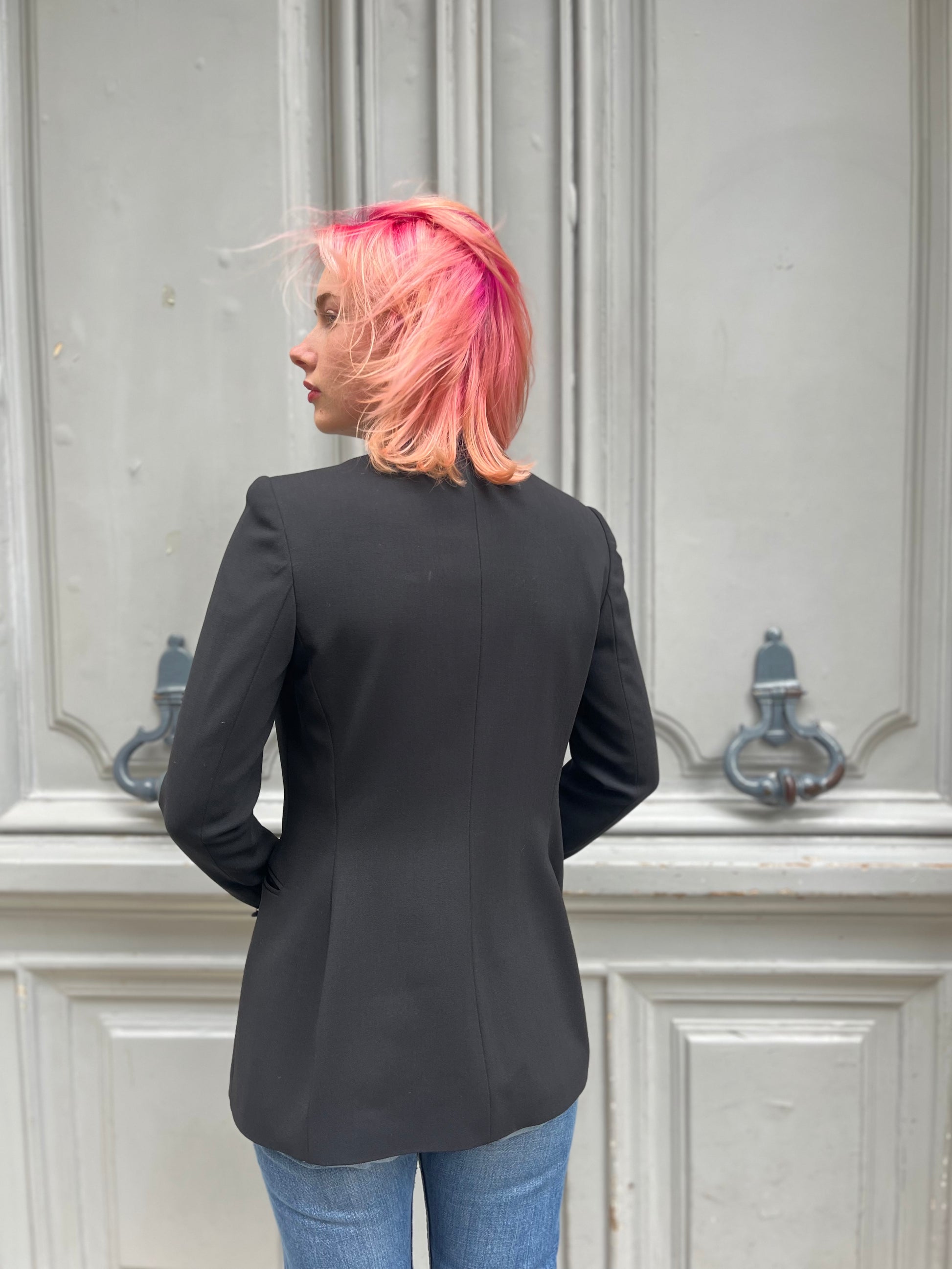 Blazer Ralph Lauren Purple en laine noire