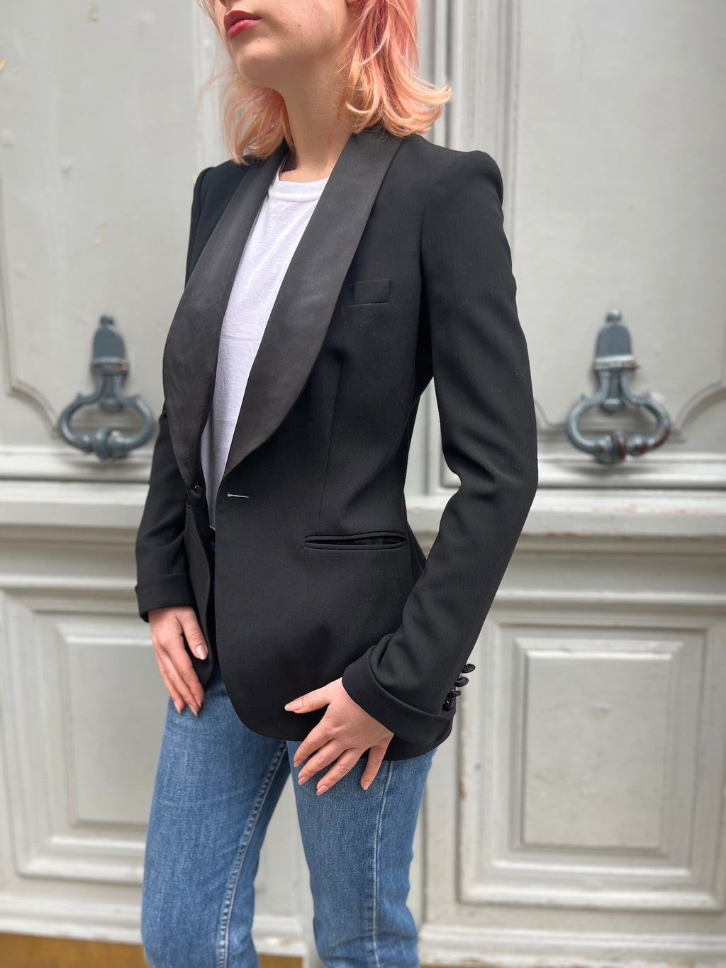 Blazer Ralph Lauren Purple en laine noire