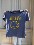 T-shirt bleu Nirvana