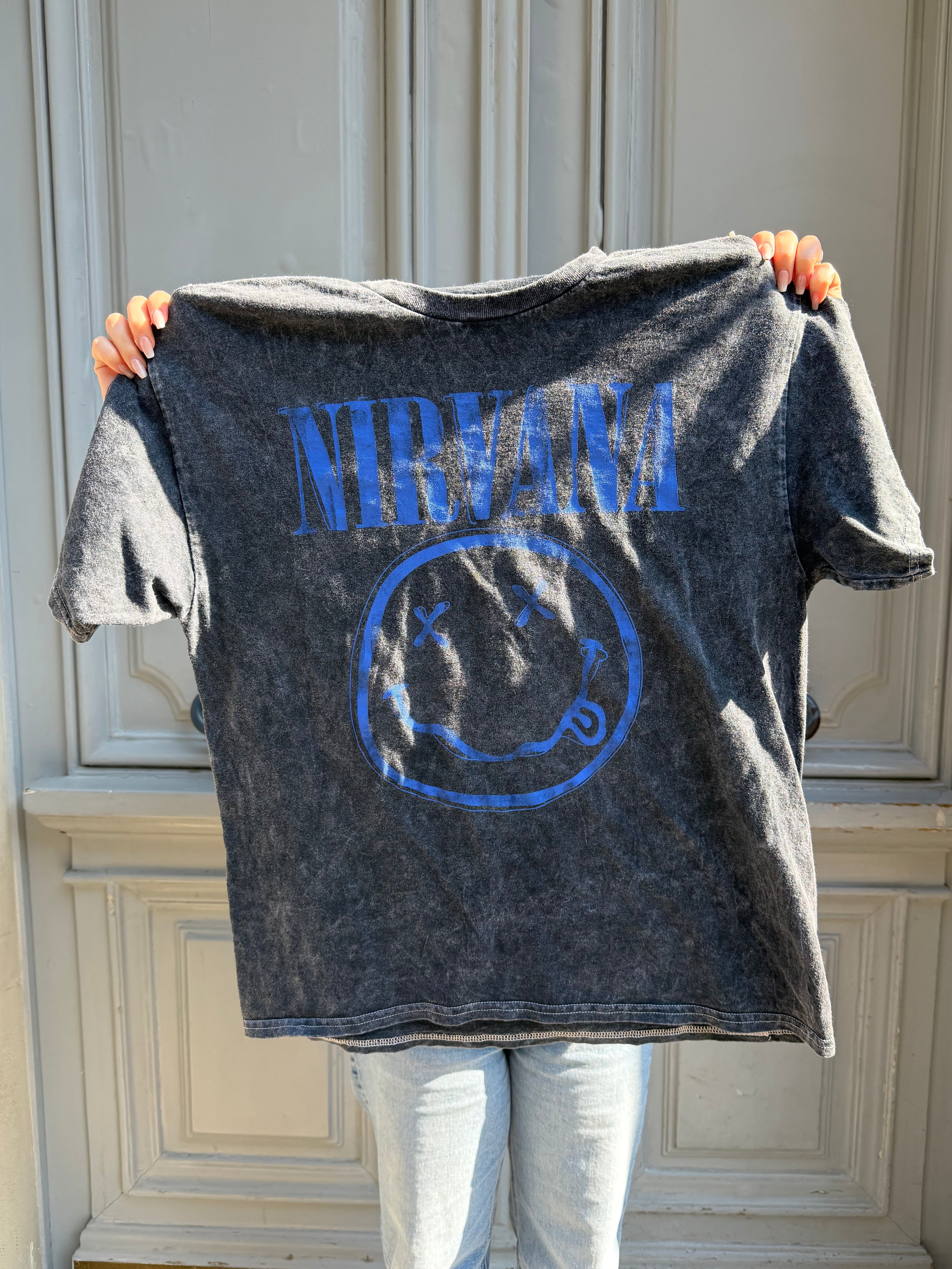 T-shirt gris Nirvana