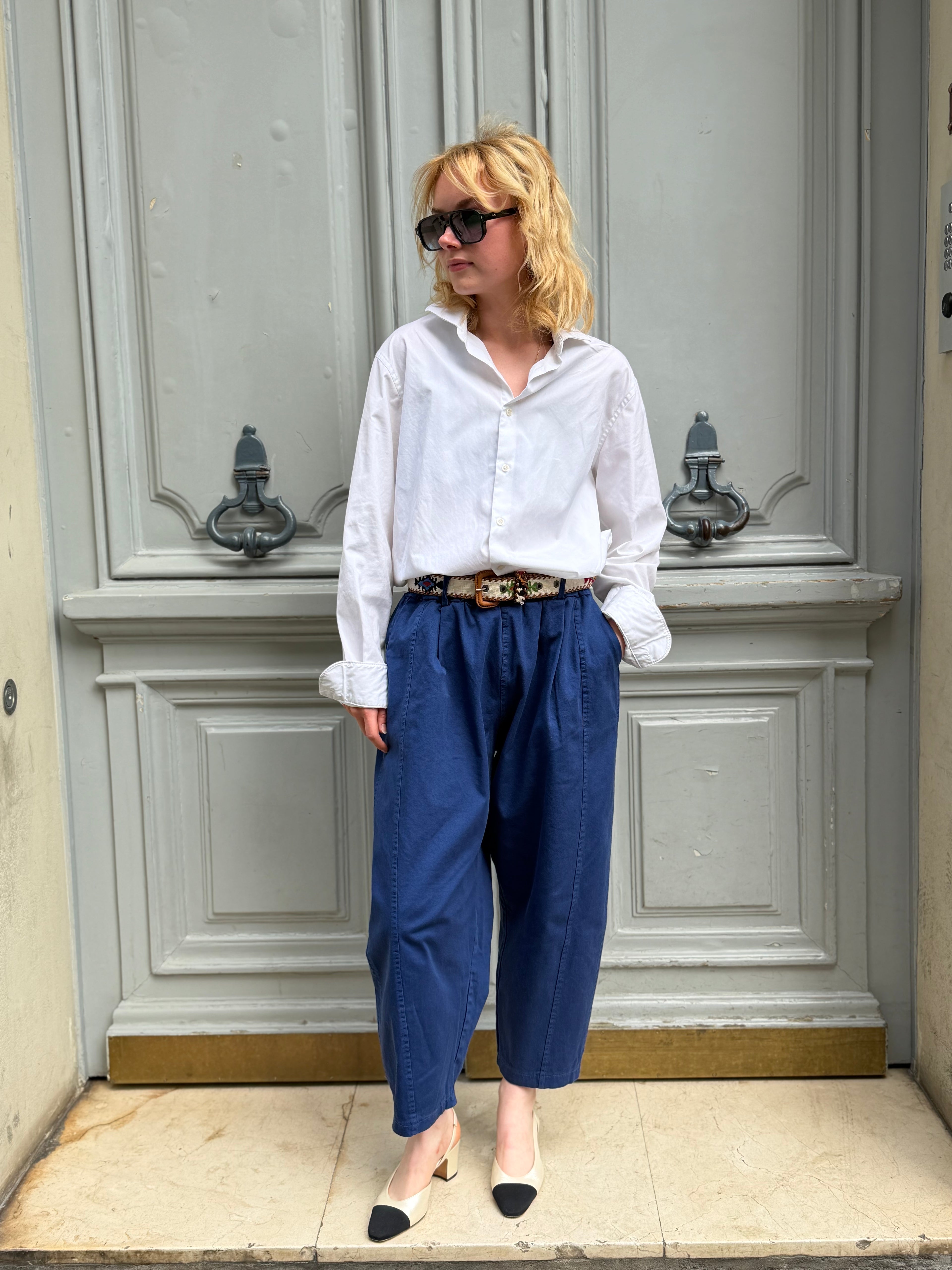 Pantalon bleu marine