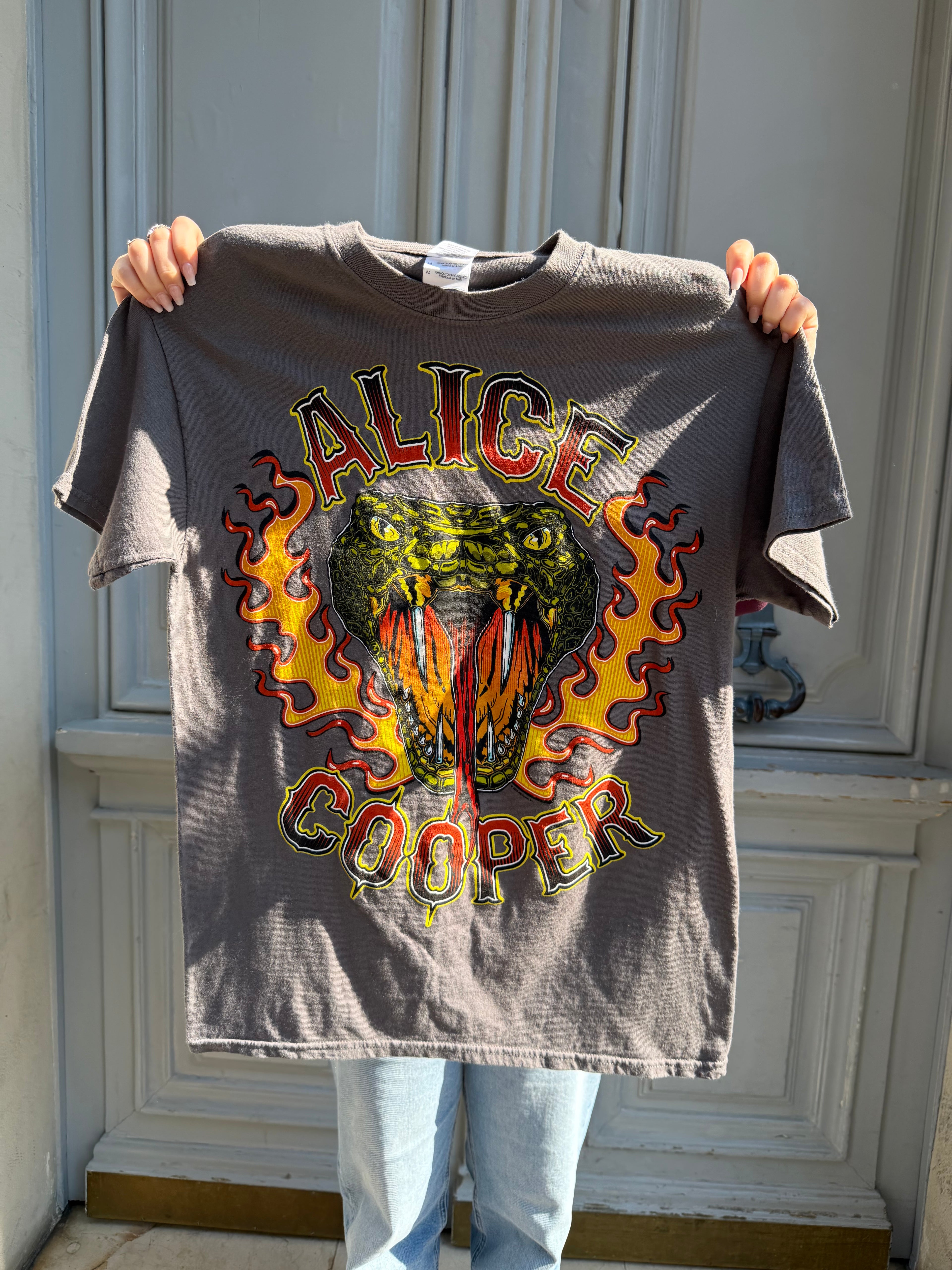 T-shirt gris Alice Cooper